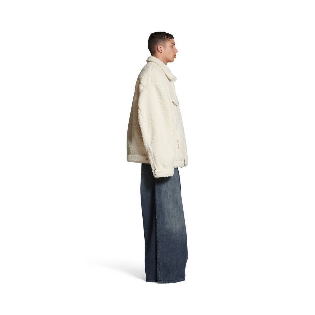 Balenciaga o1tr1nto1025 Oversized Jacket in Ivory Size US XL / EU 56 / 4 - 5 Thumbnail