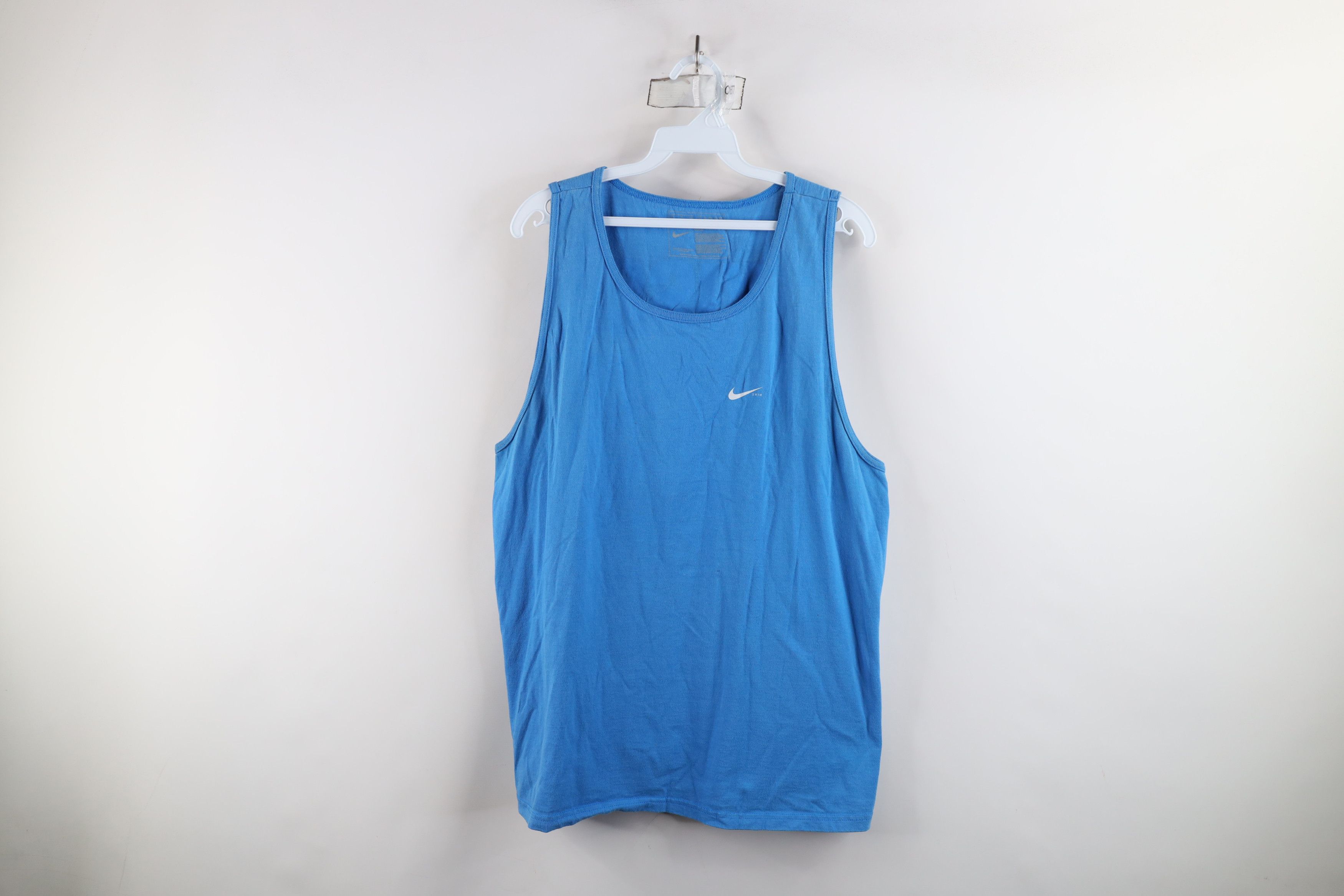 Nike × Vintage Vintage Nike Swim My Splash Tank Top T-Shirt Blue Cotton Size US L / EU 52-54 / 3 - 1 Thumbnail