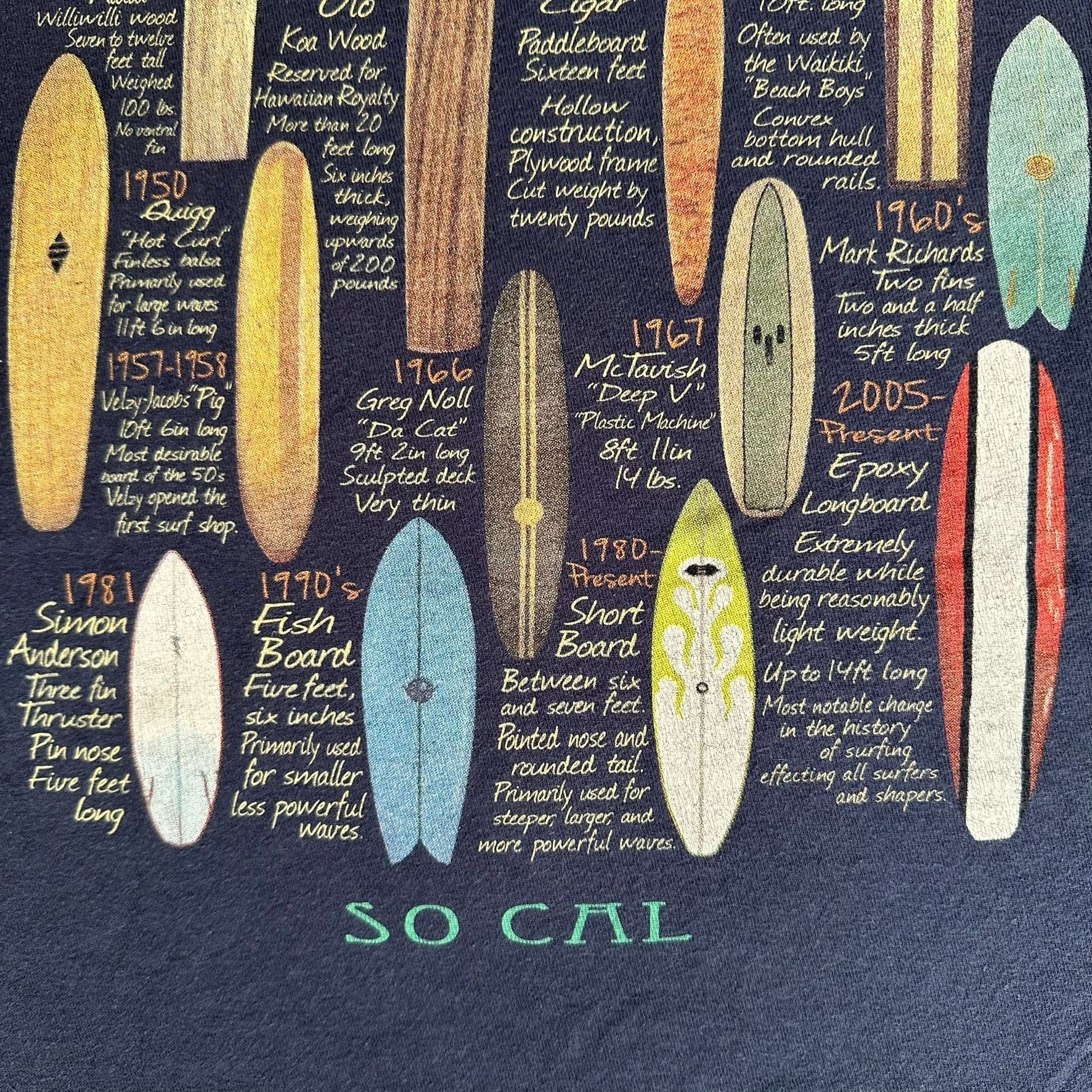 Vintage Vintage Y2K Surfboard Evolution T-Shirt So Cal California Su Size US M / EU 48-50 / 2 - 4 Thumbnail