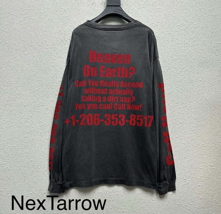 Saint Michael SAINT Michael vintage pentagram washed grey long sleeved Size US XL / EU 56 / 4 - 2 Thumbnail