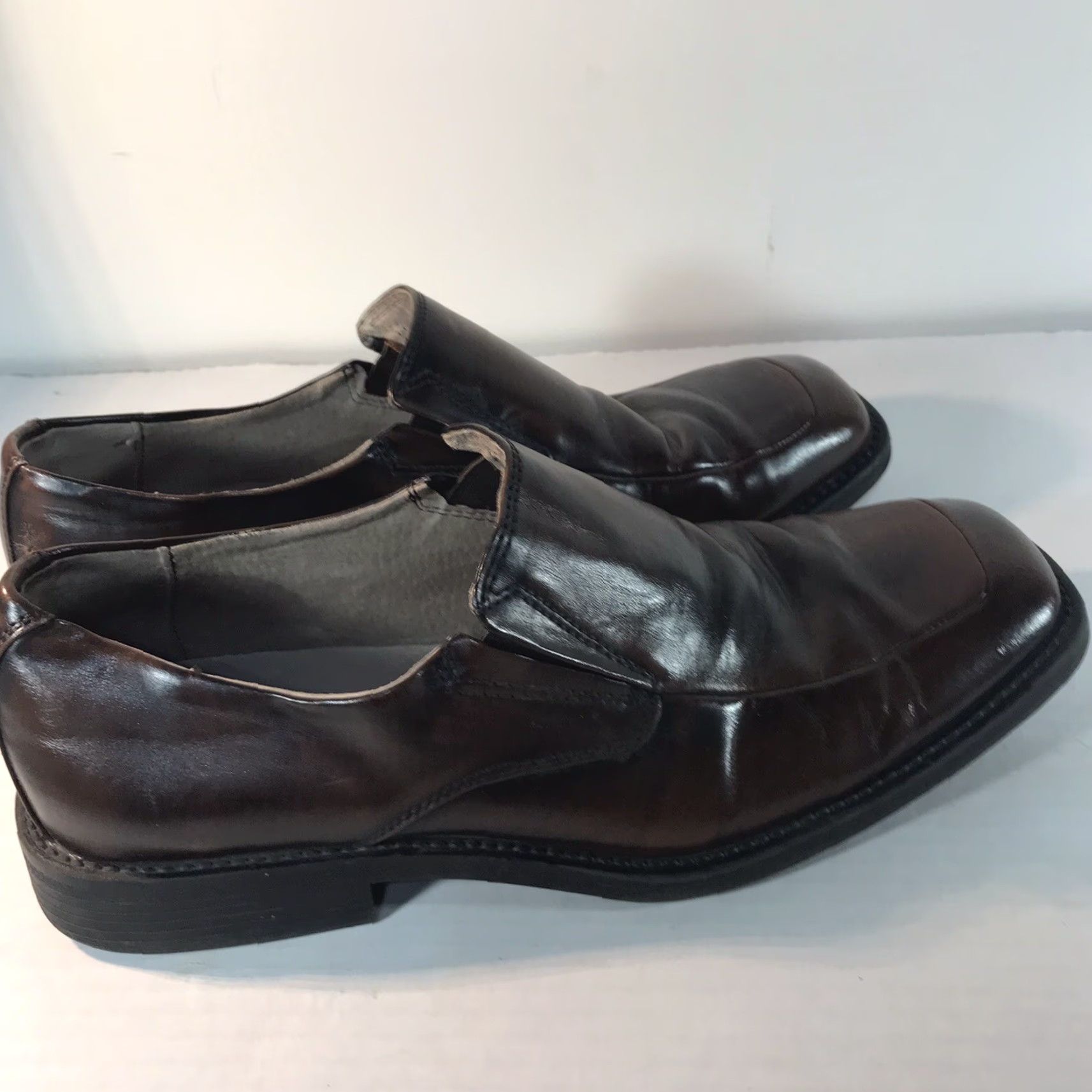 Vintage Borelli Matthew Leather Loafers Mens Size 10 Brown Dress Shoes Slip On Comfort Stylish Size US 10 / EU 43 - 6 Thumbnail