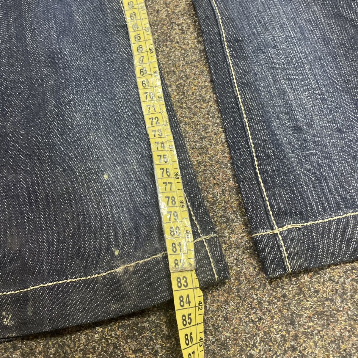Vintage Vintage Y2K Flare Jeans 90s Faded Thrashed Skate Baggy Logo Size 32" / US 10 / IT 46 - 7 Thumbnail