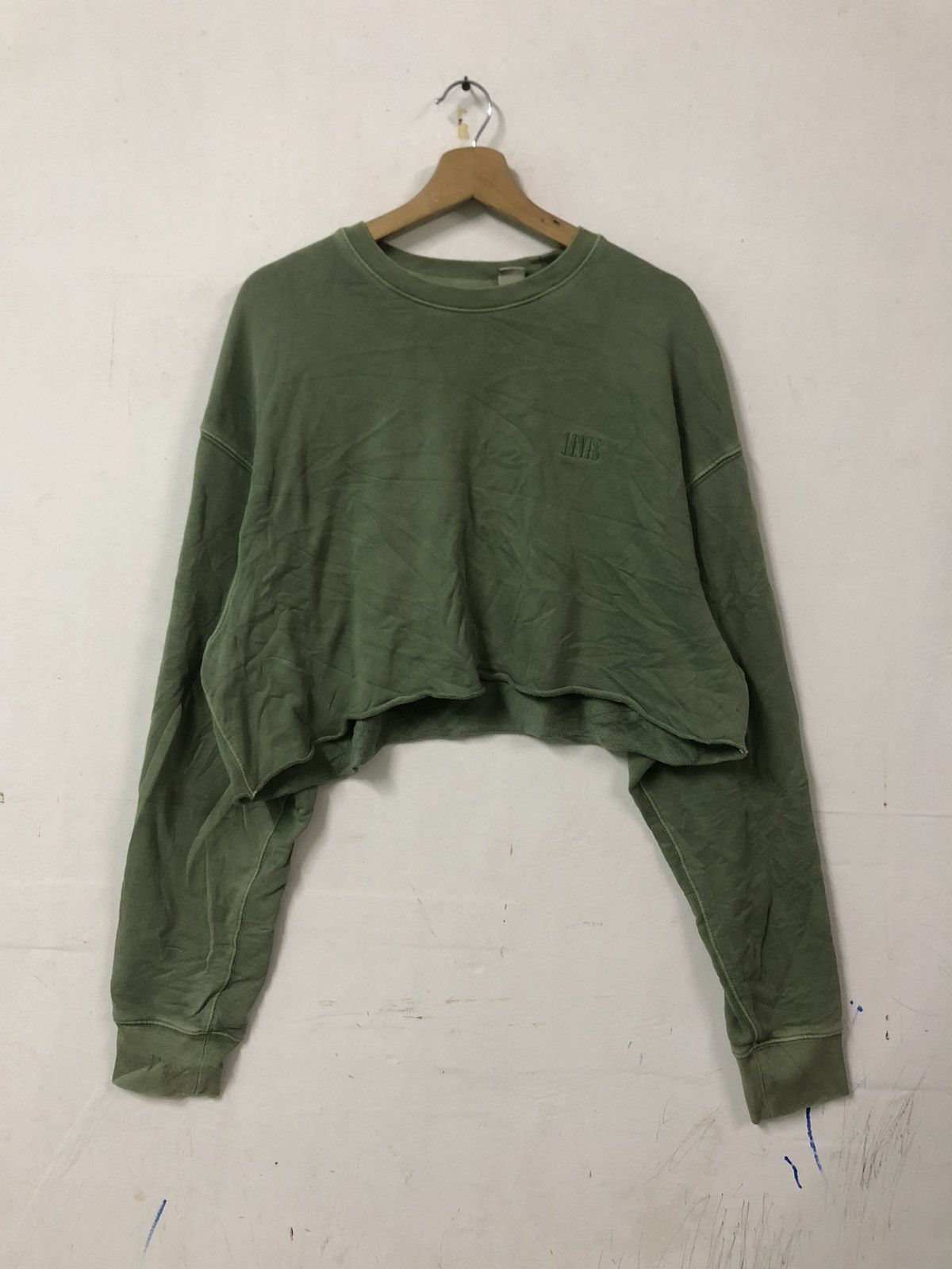 Designer × Levi's × Vintage Vintage Y2K Levis Crop Top Embroided Size XL / US 12-14 / IT 48-50 - 1 Thumbnail