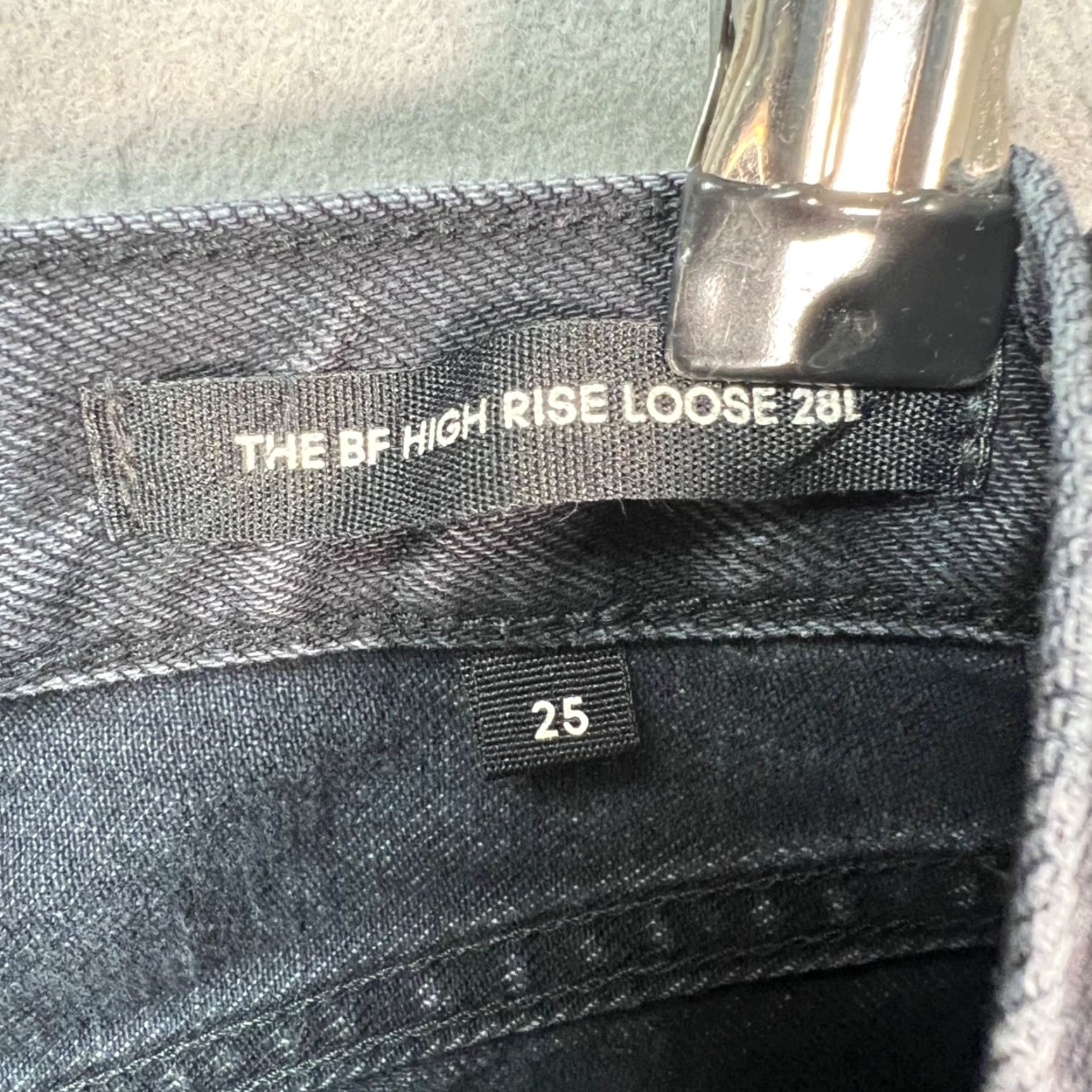 Vintage Denim Forum Jeans Womens Size 25 Inseam 28 High Rise Black Organic Cotton 5-Pocket Tapered Vintage No Size 42" / US 20 - 4 Thumbnail