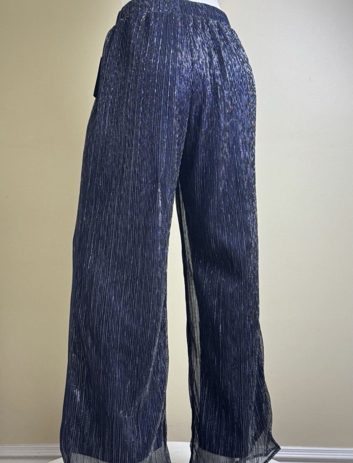 JM Collection Women Sparkle Blue JM Studio by John Meyer Pant Size 34" / US 12 / IT 48 - 14 Thumbnail