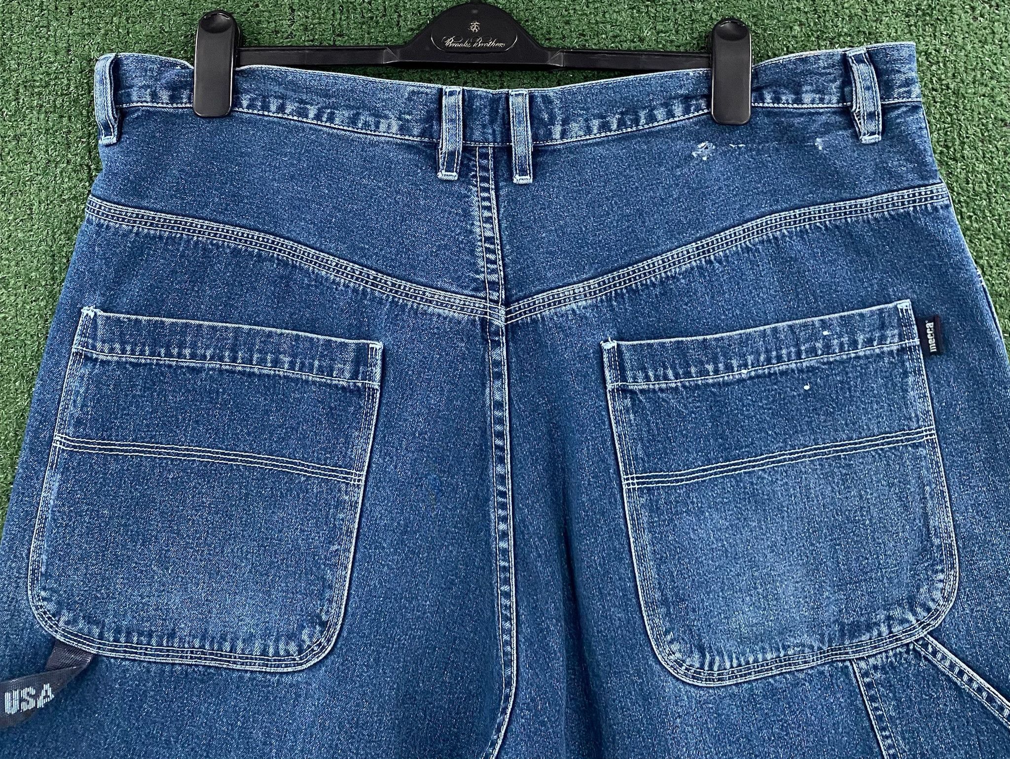 Mecca 90’s Mecca Logo Carpenter Denim Jean Shorts Jorts 41 Size US 41 - 7 Thumbnail