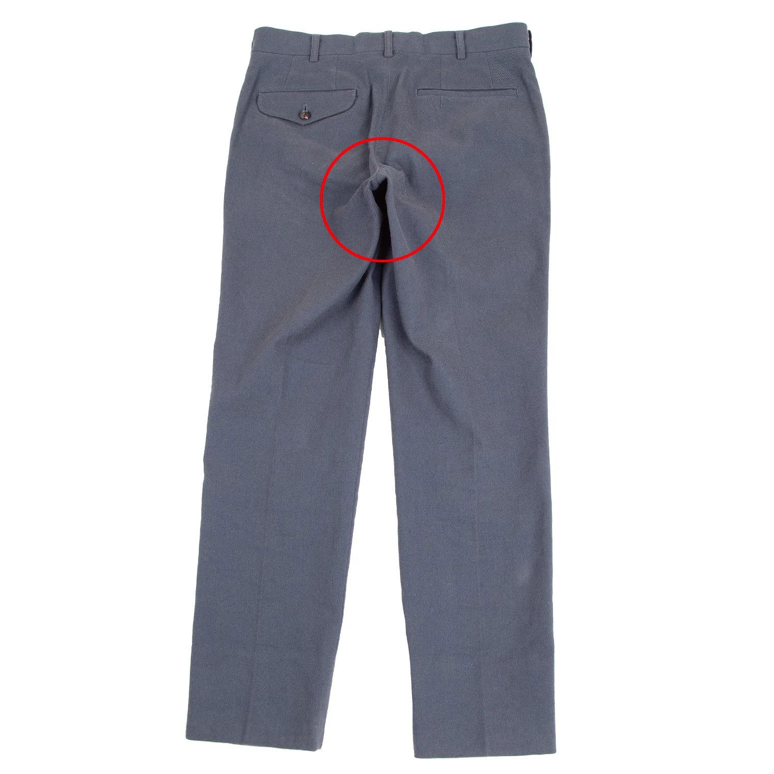 Comme des Garcons Homme Plus Cotton Linen Tapered Pants in Blue Gray Size US 30 / EU 46 - 13 Thumbnail