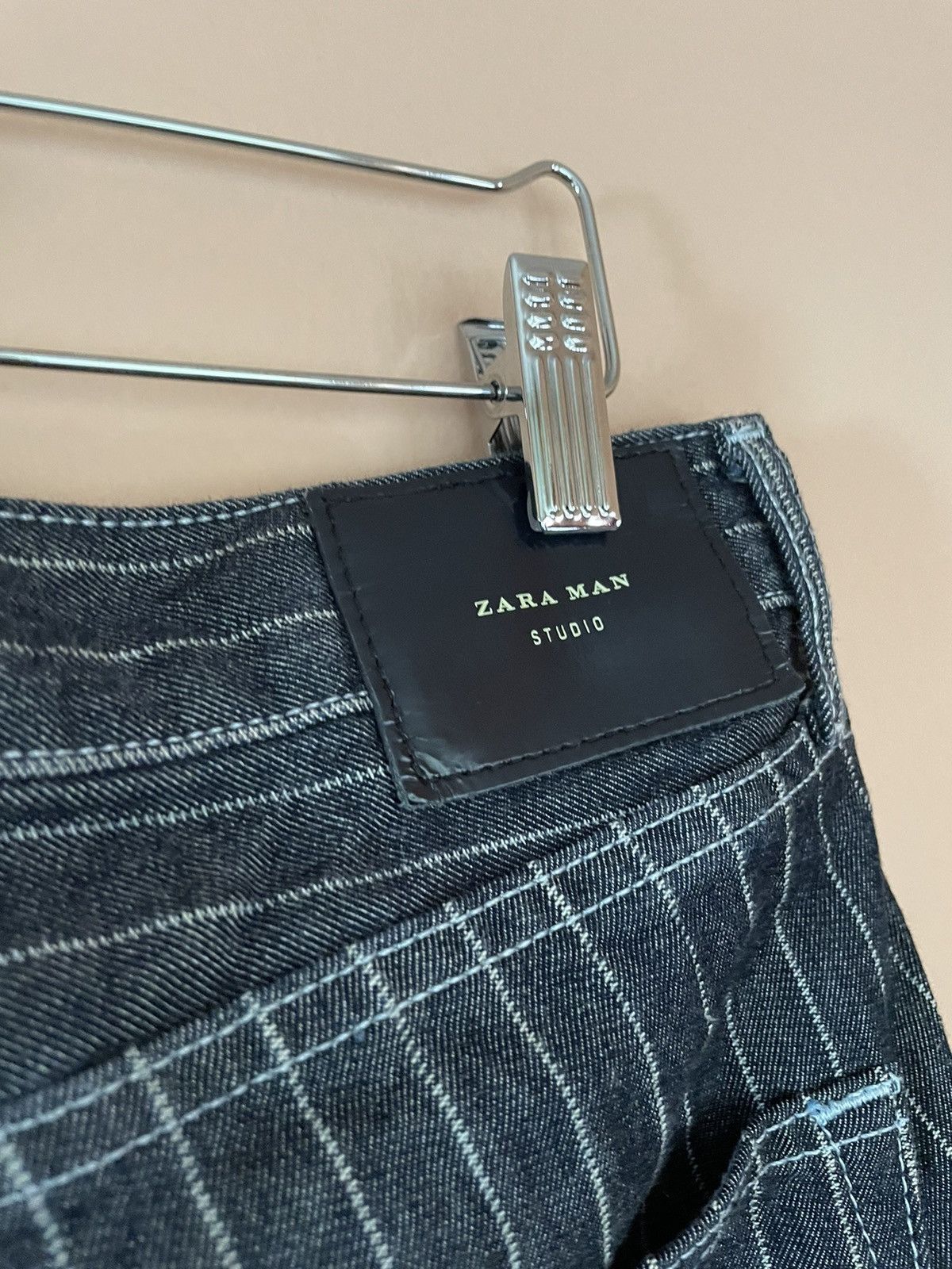 Zara Zara Studio tapered pinstripe denim jeans Size US 32 / EU 48 - 5 Thumbnail