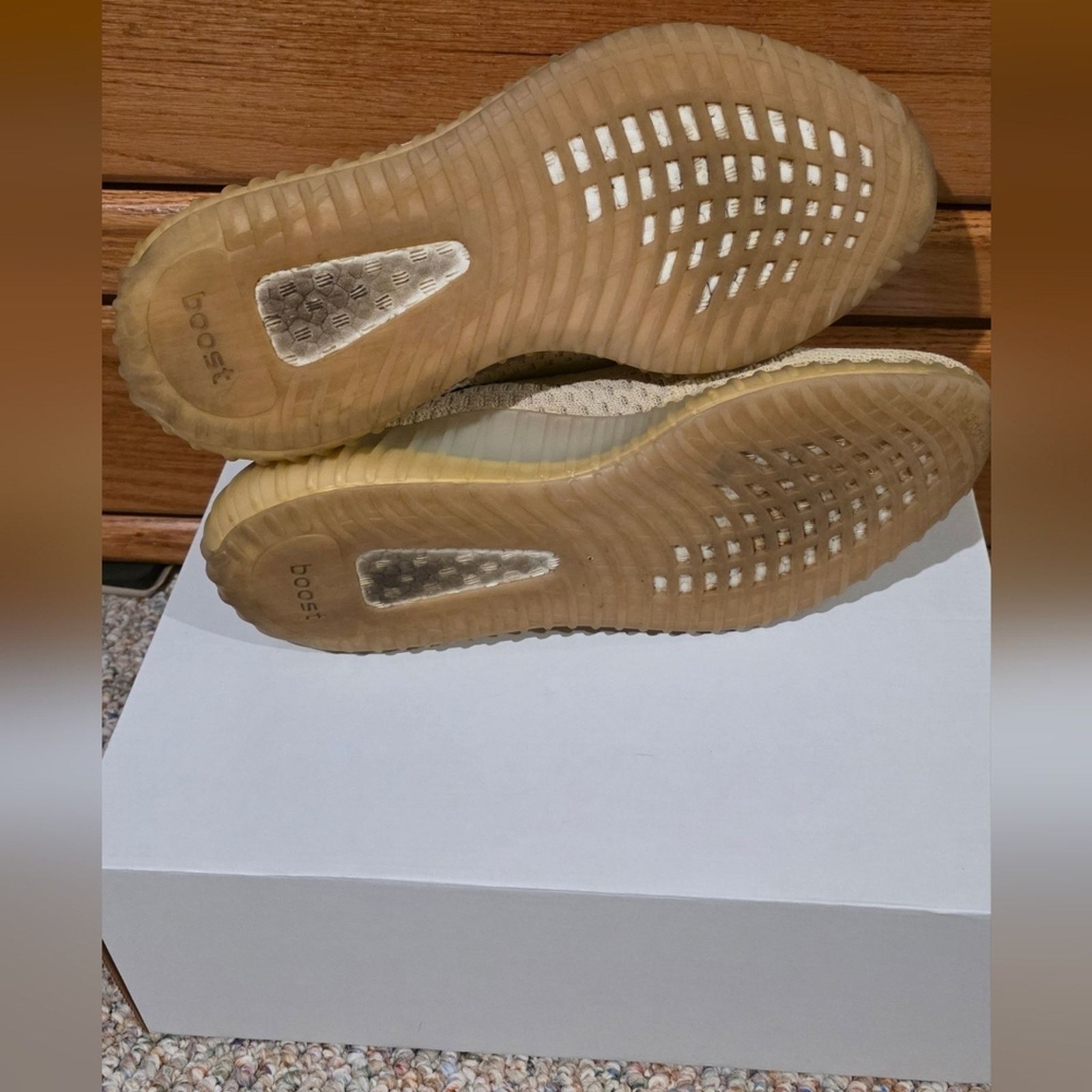 Yeezy Adidas Yeezy 350 V2 Flax Size Mens 10/ Womans 11 UNISEX Size US 10 / EU 43 - 3 Thumbnail