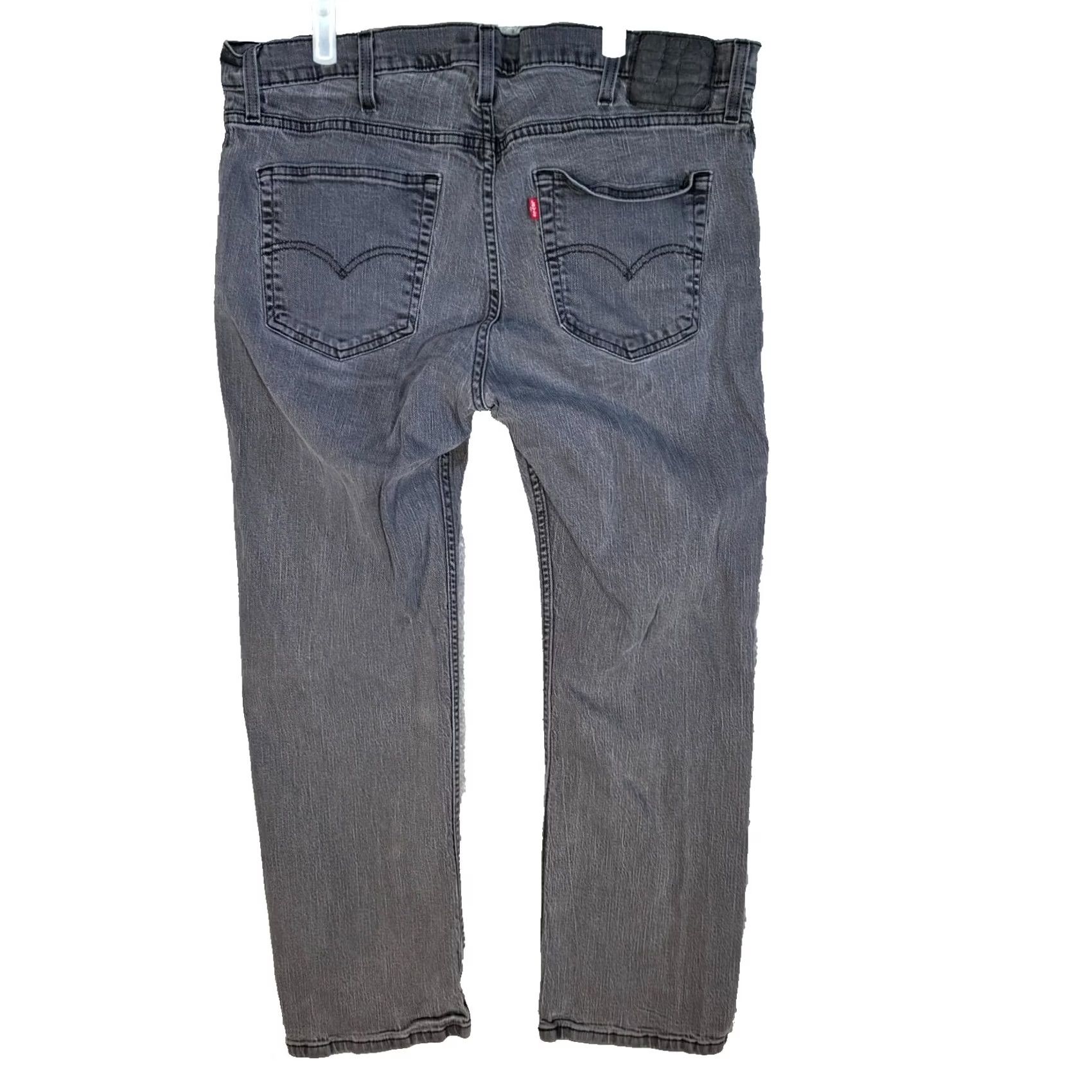 Levi's Levi's 559 Jeans Men's 40X30 Gray Denim Stretch Straight Leg Zip Fly 5-Pockets Size US 40 / EU 56 - 2 Thumbnail