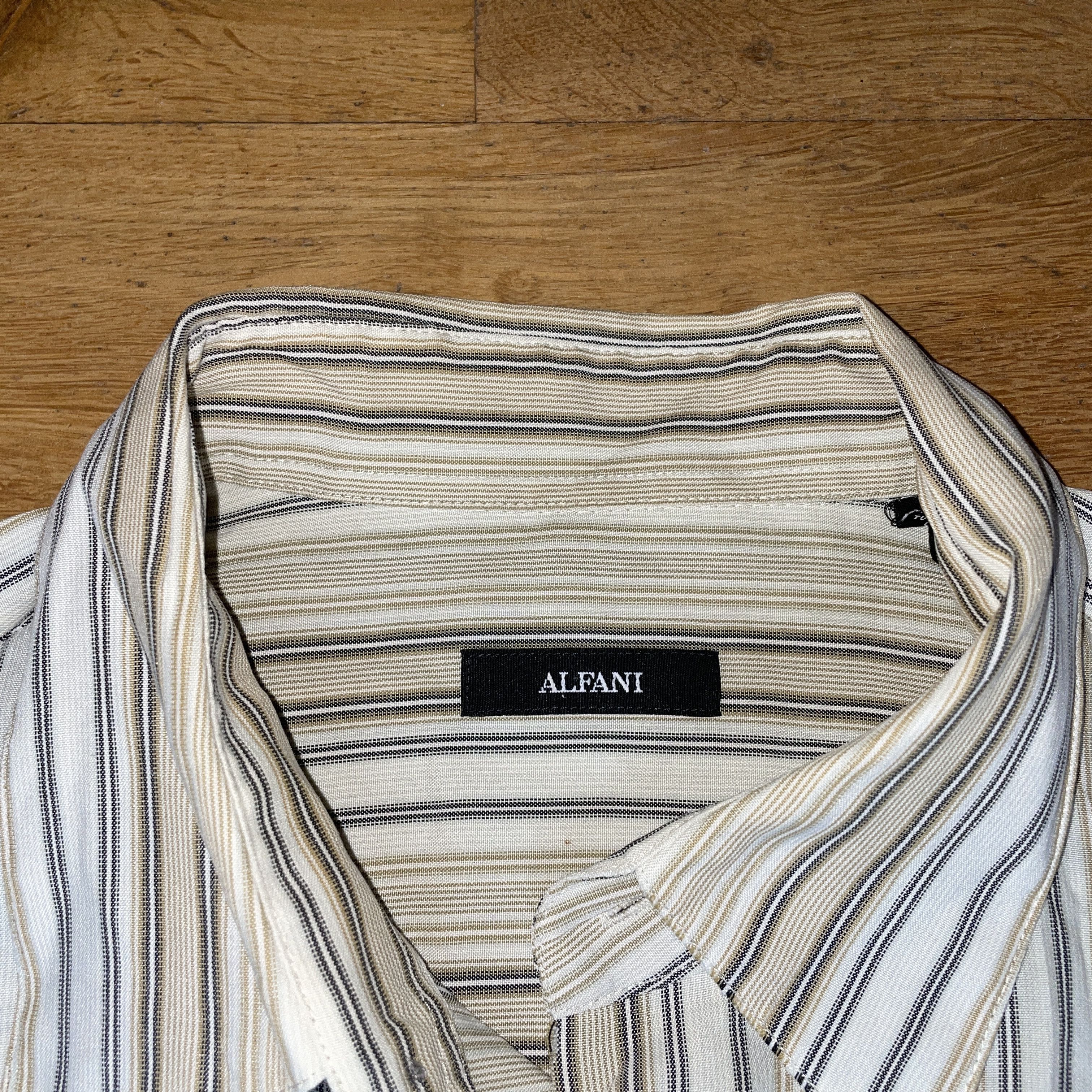 Alfani Alfani Men's Shirt Summer 66% Modal Short Sleeve Size L Size US L / EU 52-54 / 3 - 2 Thumbnail