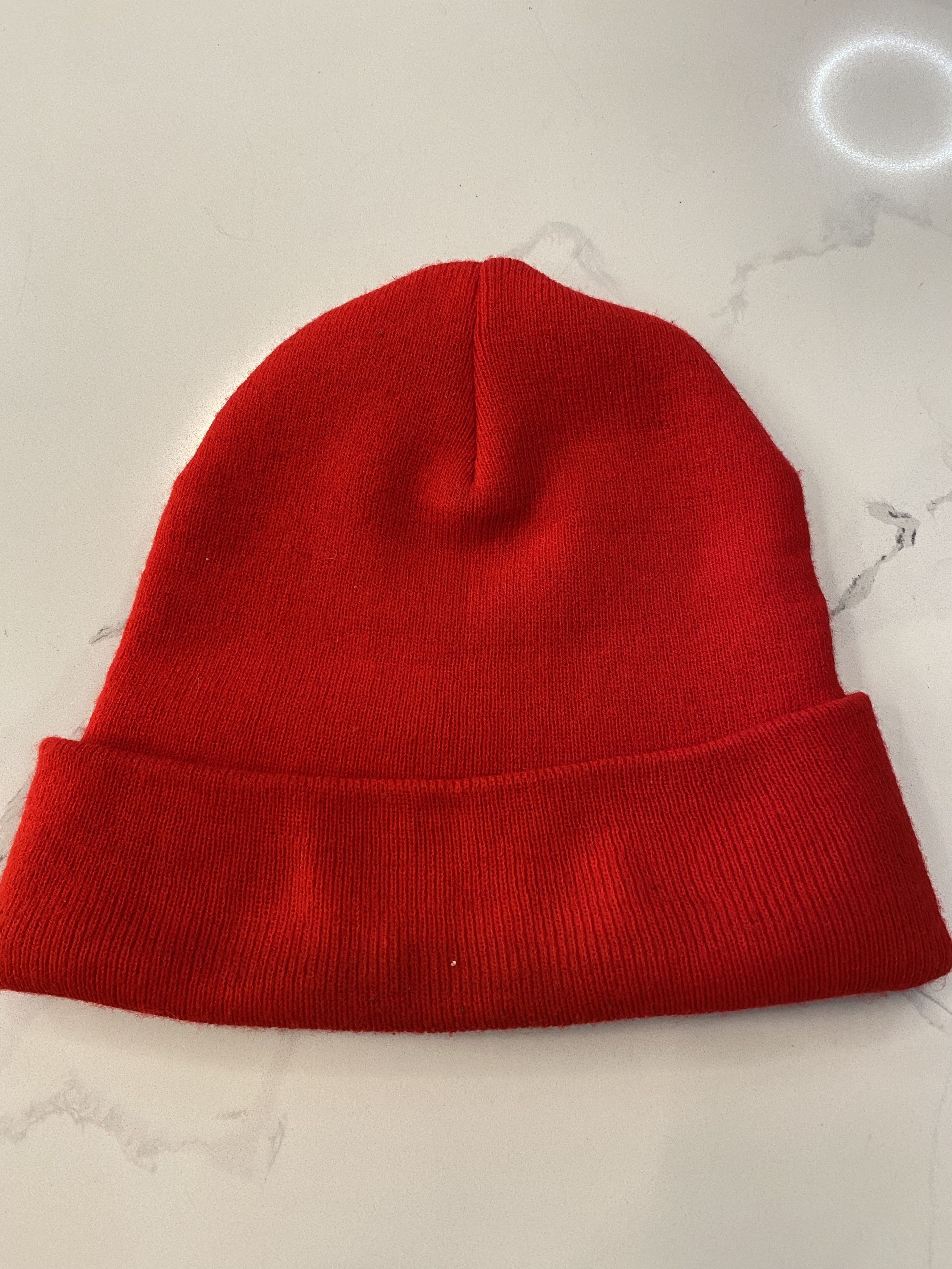 Chrome Hearts Chrome Hearts Logo Beanie Red Size ONE SIZE - 2 Thumbnail