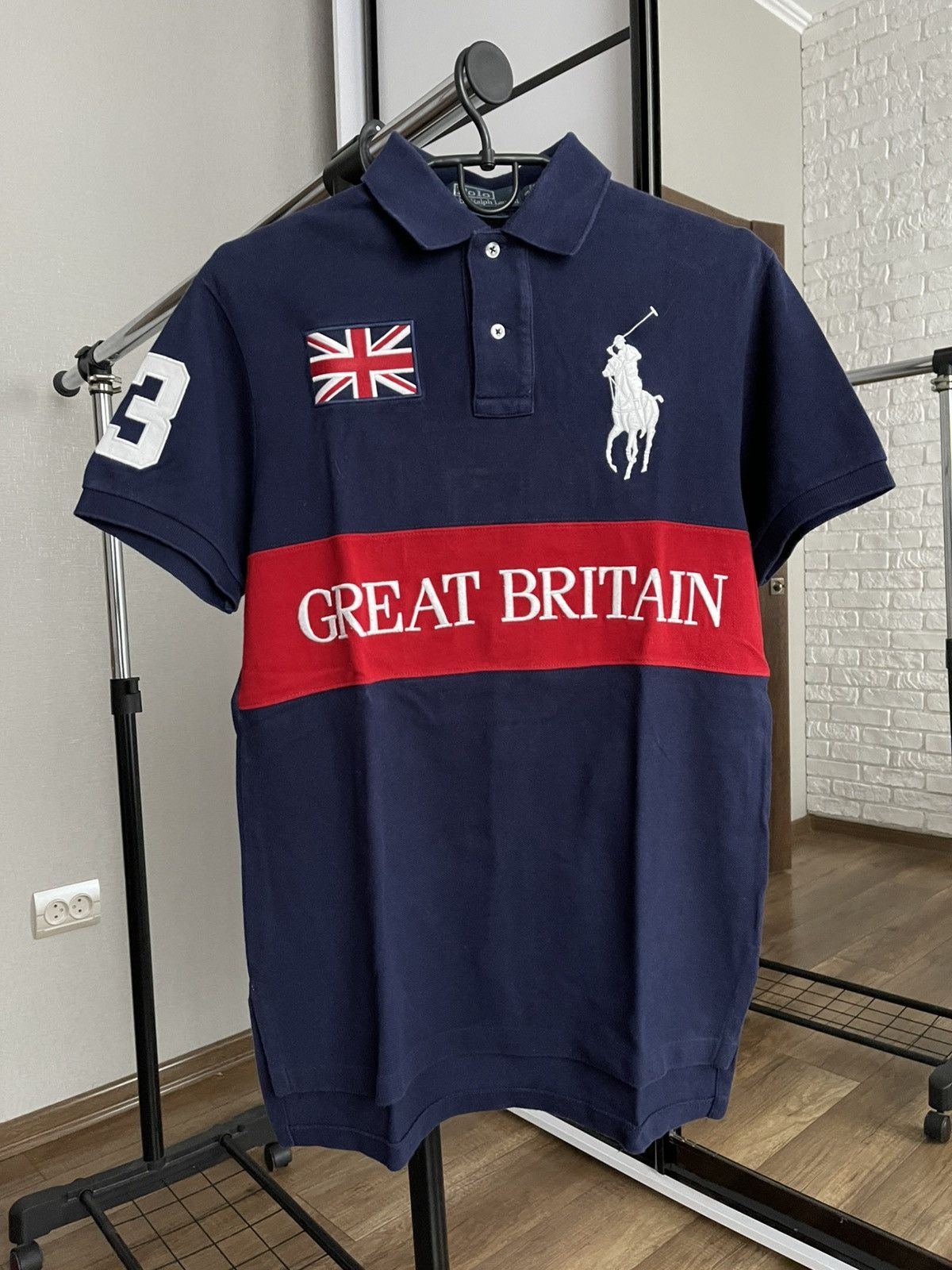 Polo Ralph Lauren RL Great Britain Vintage Polo T-Shirt 90s