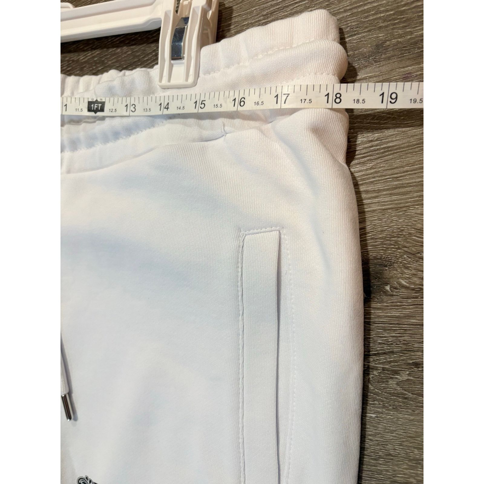 Other Left Point XL White Flare Sweatpants with Rhinestones NWT Size US 34 / EU 50 - 6 Thumbnail
