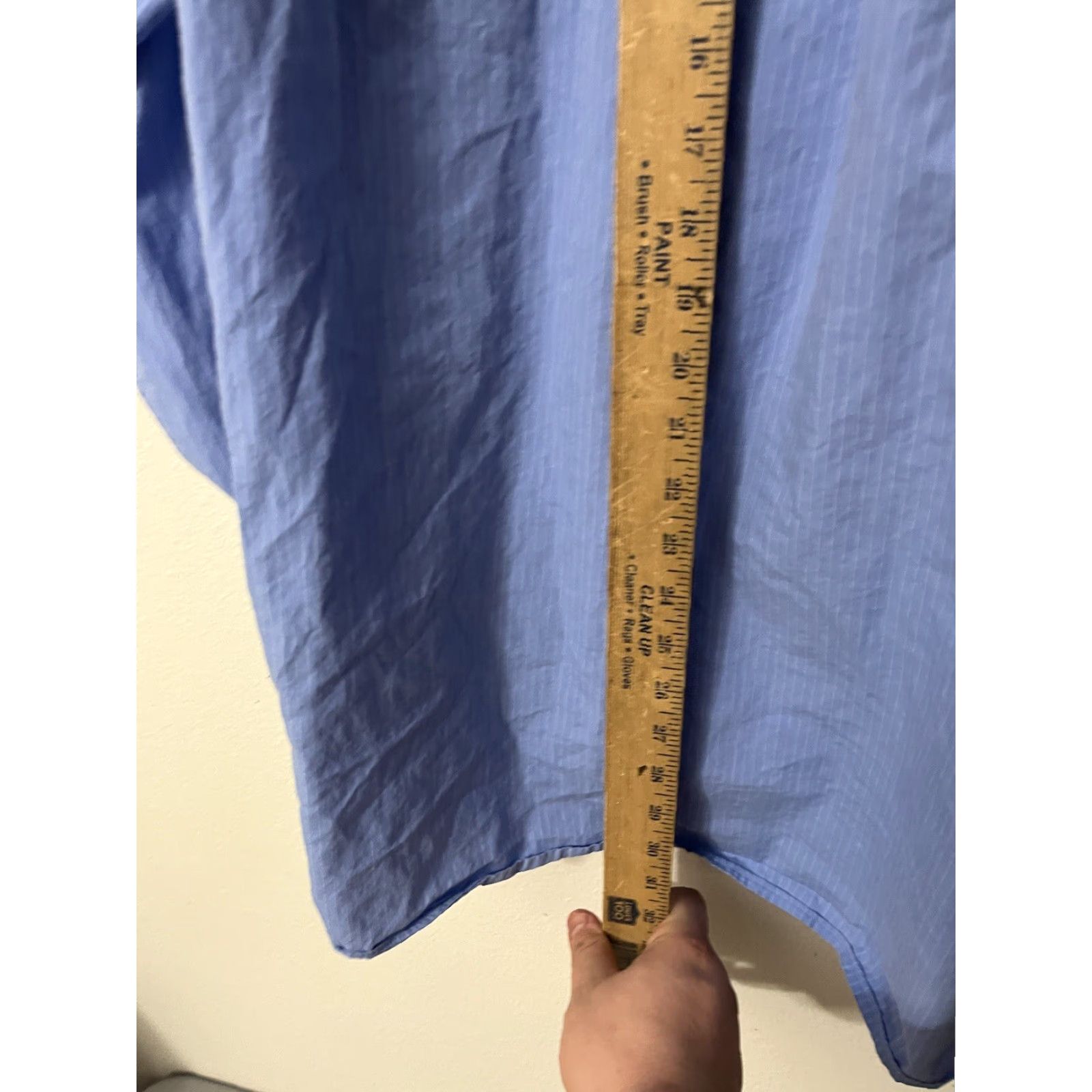 Tommy Hilfiger VINTAGE Tommy Hilfiger Button-Down Shirt Long Sleeve Striped Blue 17.5 XL Men’s Regular Fit Adult XL Button-Up Shirt Size US XL / EU 56 / 4 - 4 Thumbnail