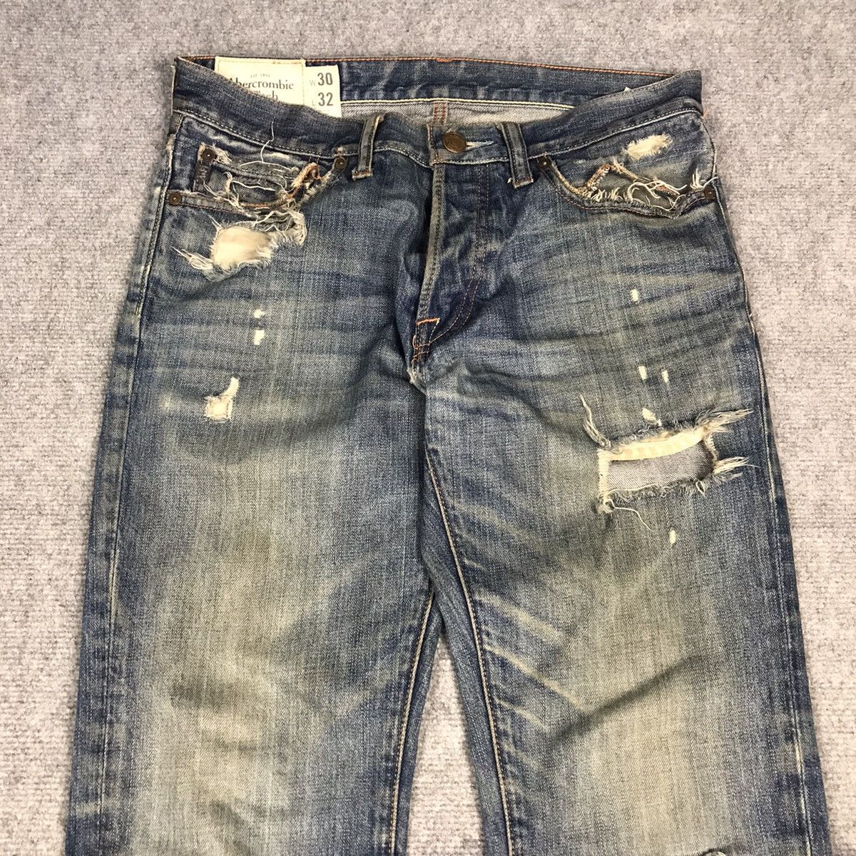 Japanese Brand Abercrombie fitch Distressed denim Japanese style pants Size US 30 / EU 46 - 3 Thumbnail