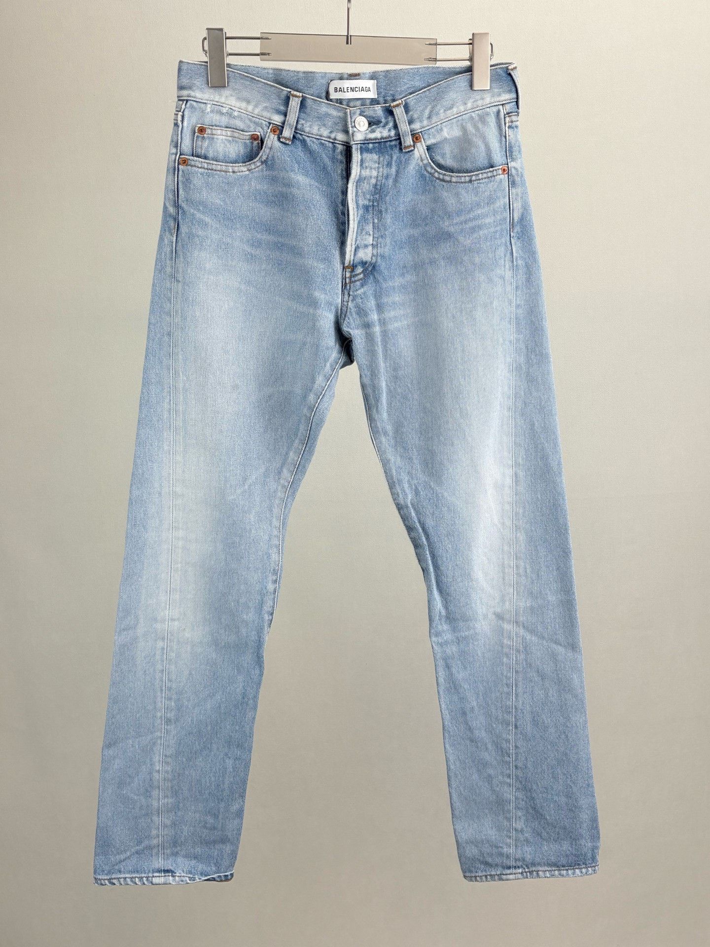 Balenciaga Balenciaga Washed Distressed Jeans Size 28" / US 6 / IT 42 - 1 Thumbnail