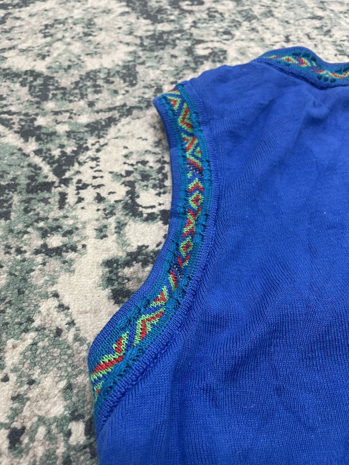 Coogi Vtg Coogi Multicolor Sweater Cable Knitted Vest Size Small Size US S / EU 44-46 / 1 - 12 Thumbnail