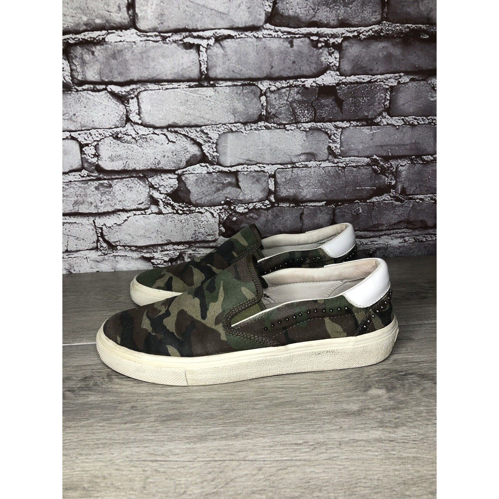 ASH Ash Nikita Camouflage Army Military Canvas Slip On Sneakers Size US 8.5 / IT 38.5 - 1 Thumbnail