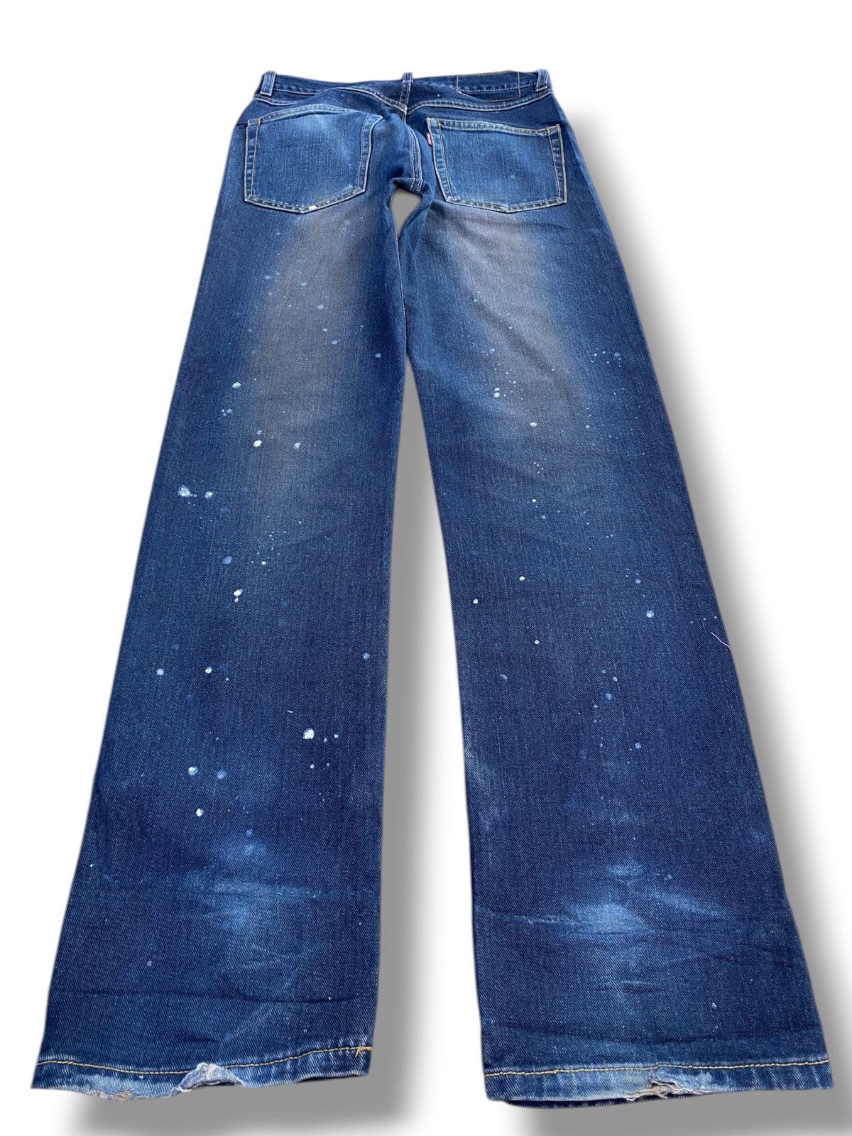 Japanese Brand Japanese Brand Splatter Paint Style Straight Cut Jeans Size US 28 / EU 44 - 3 Thumbnail