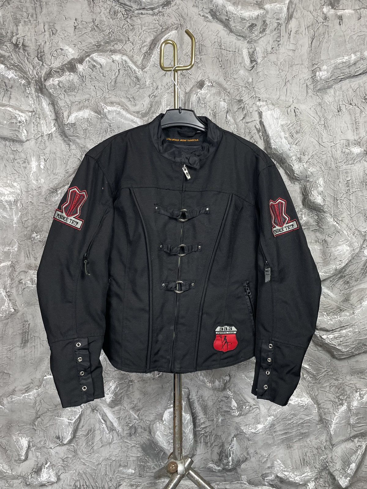 Designer Rare Y2K Punk Gothic Power Trip Bandage Moto Bomber Hysteric Size US S / EU 44-46 / 1 - 2 Thumbnail