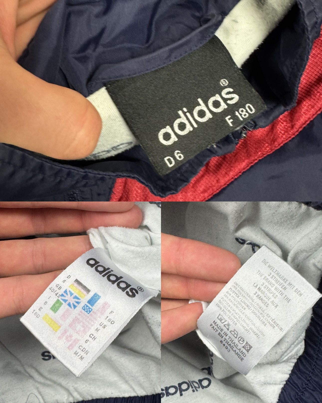 Adidas × Vintage Adidas Men's blue 3 Stripes Full Zip Windbreaker Jacket M Size US M / EU 48-50 / 2 - 2 Thumbnail