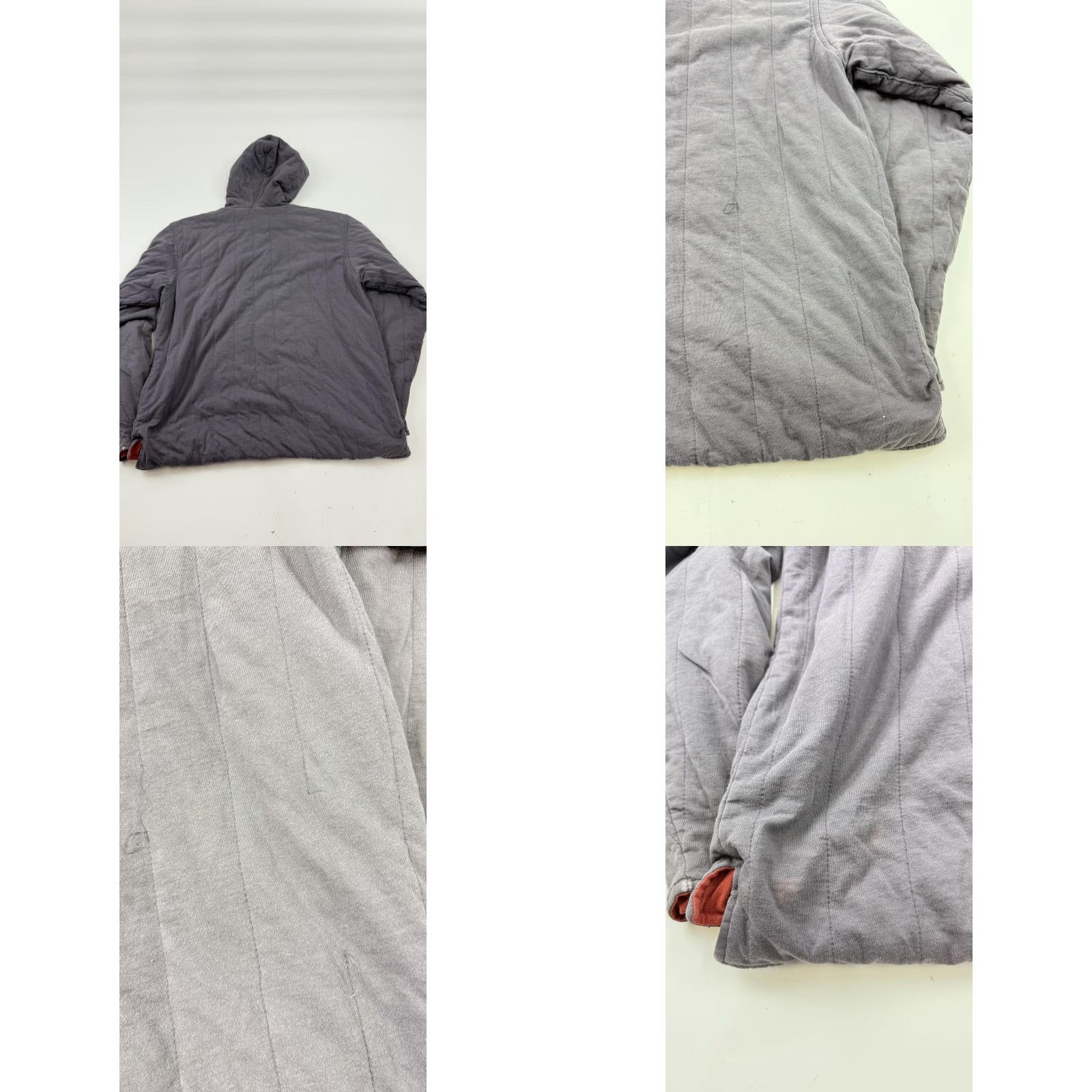 Adidas Adidas Hoodie Mens Large Reversible Pullover Quilted Red Gray Sweatshirt Size US L / EU 52-54 / 3 - 10 Thumbnail