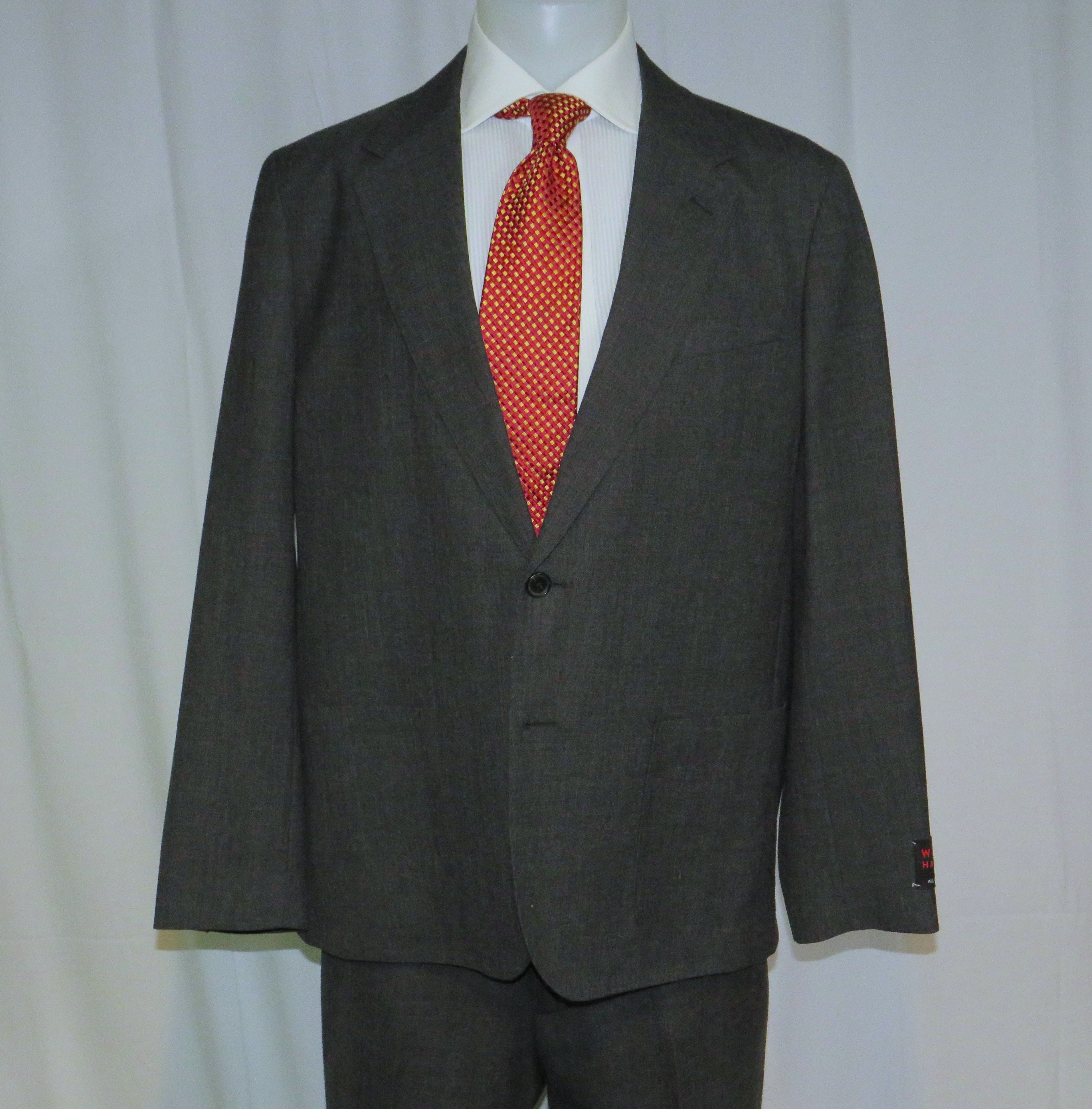 J.Crew Kenmare Halstead Gray Fresco Wool Two Button Suit 44R NWT Size 44R - 3 Thumbnail