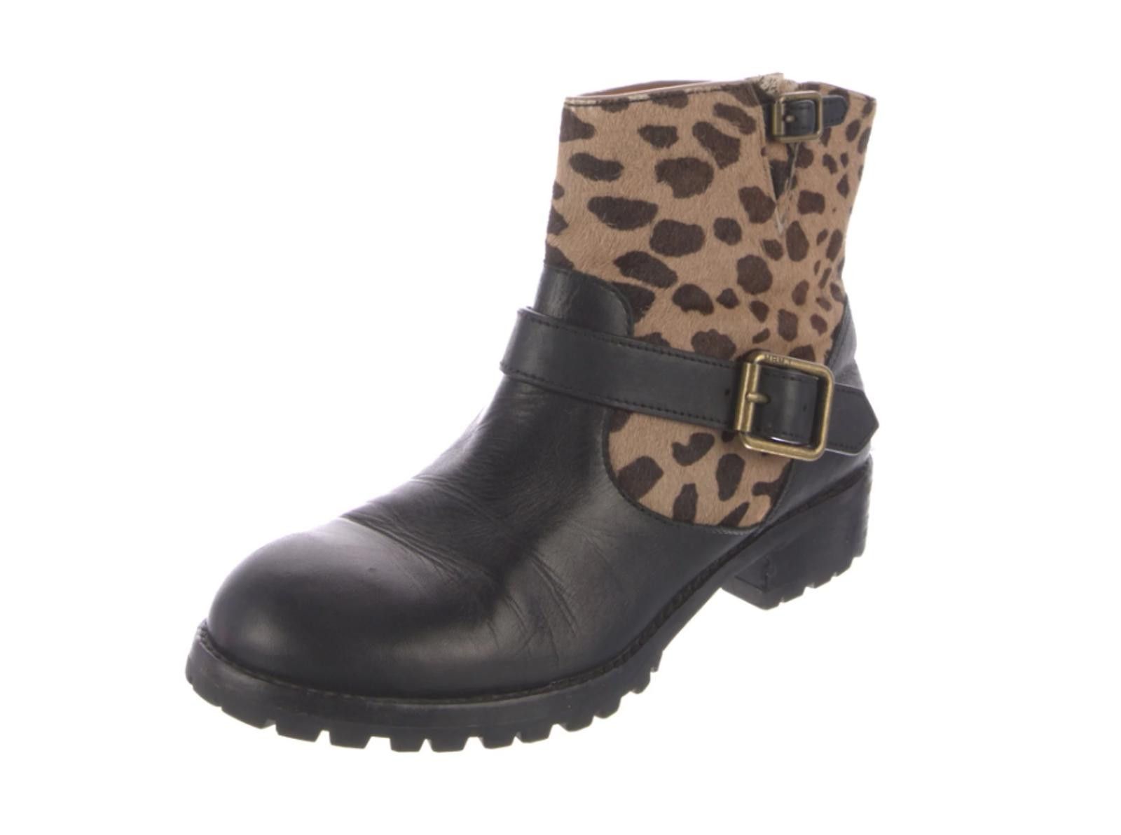 Marc by Marc Jacobs Marc Jacobs Leather Animal Print Moto Boots Women's Sz: 8.5 Size US 8.5 / IT 38.5 - 2 Thumbnail