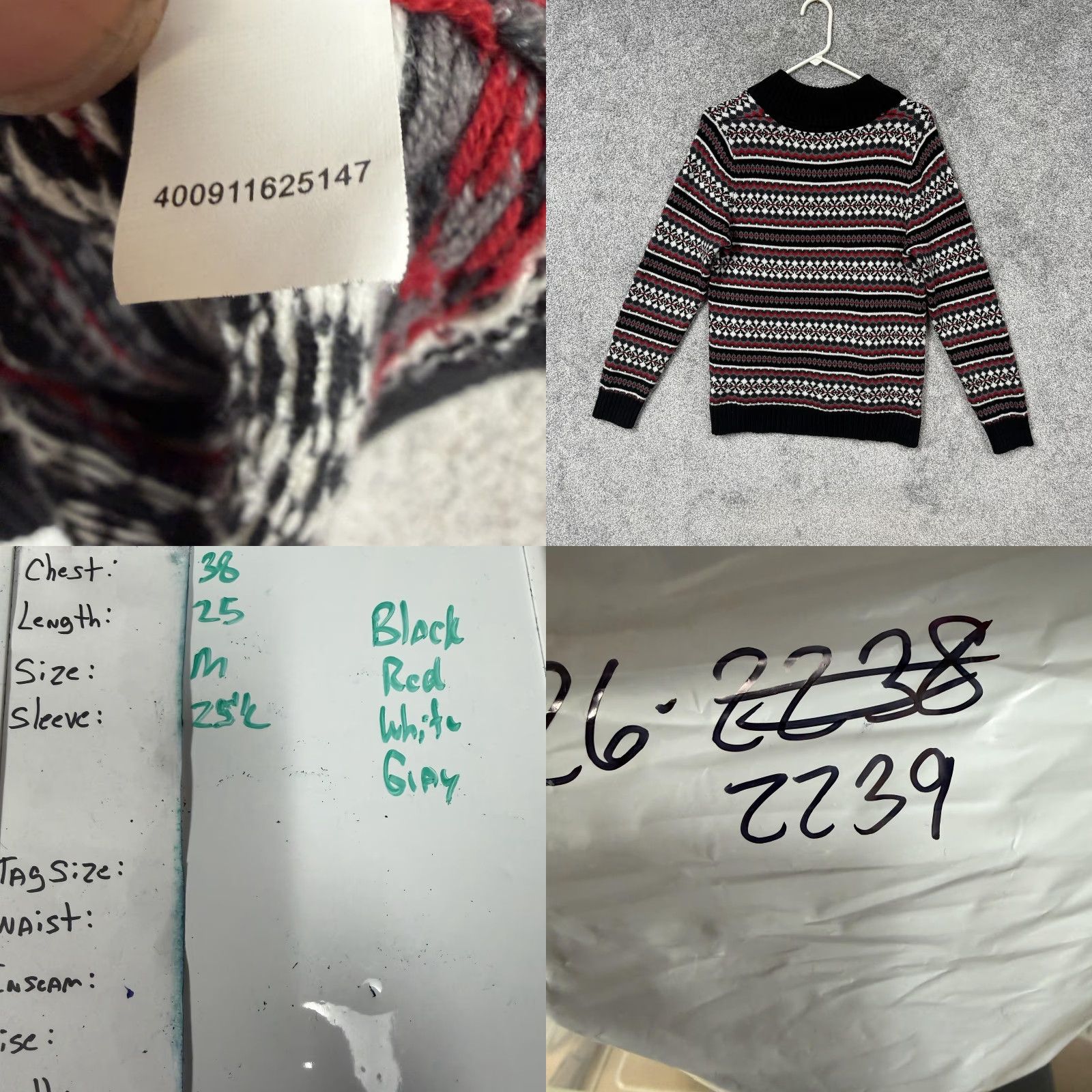 Croft & Barrow Croft & Barrow Sweater Womens M Black Fair Isle V-Neck Nordic Winter Pullover Knit Adults M Black Fair Isle Knit Pullover Sweater Mens Womens Size M / US 6-8 / IT 42-44 - 8 Thumbnail