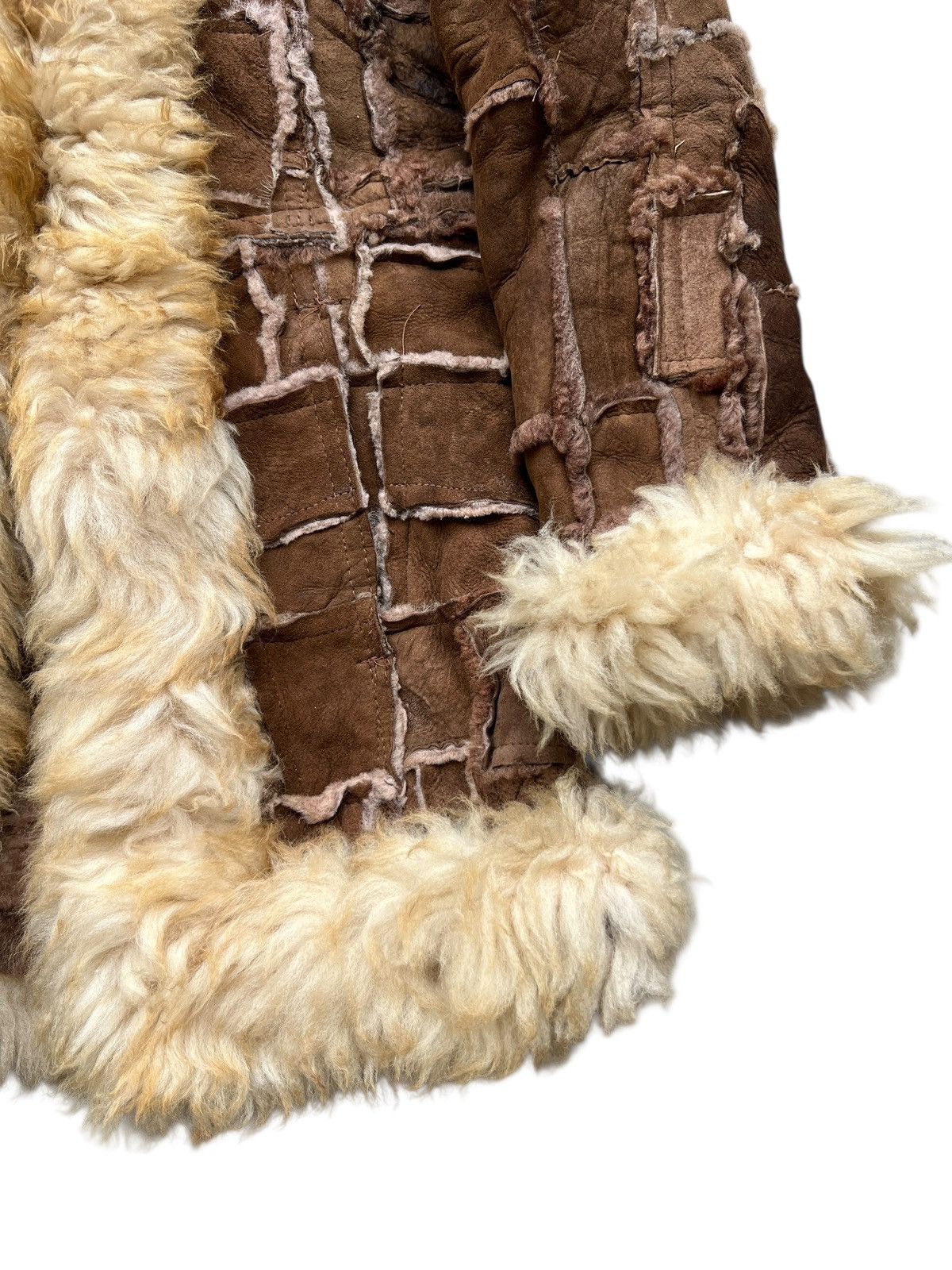 Vintage Vintage 80s Alpine Sheep Skin Patchwork Fur Leather Jacket Size US S / EU 44-46 / 1 - 6 Thumbnail