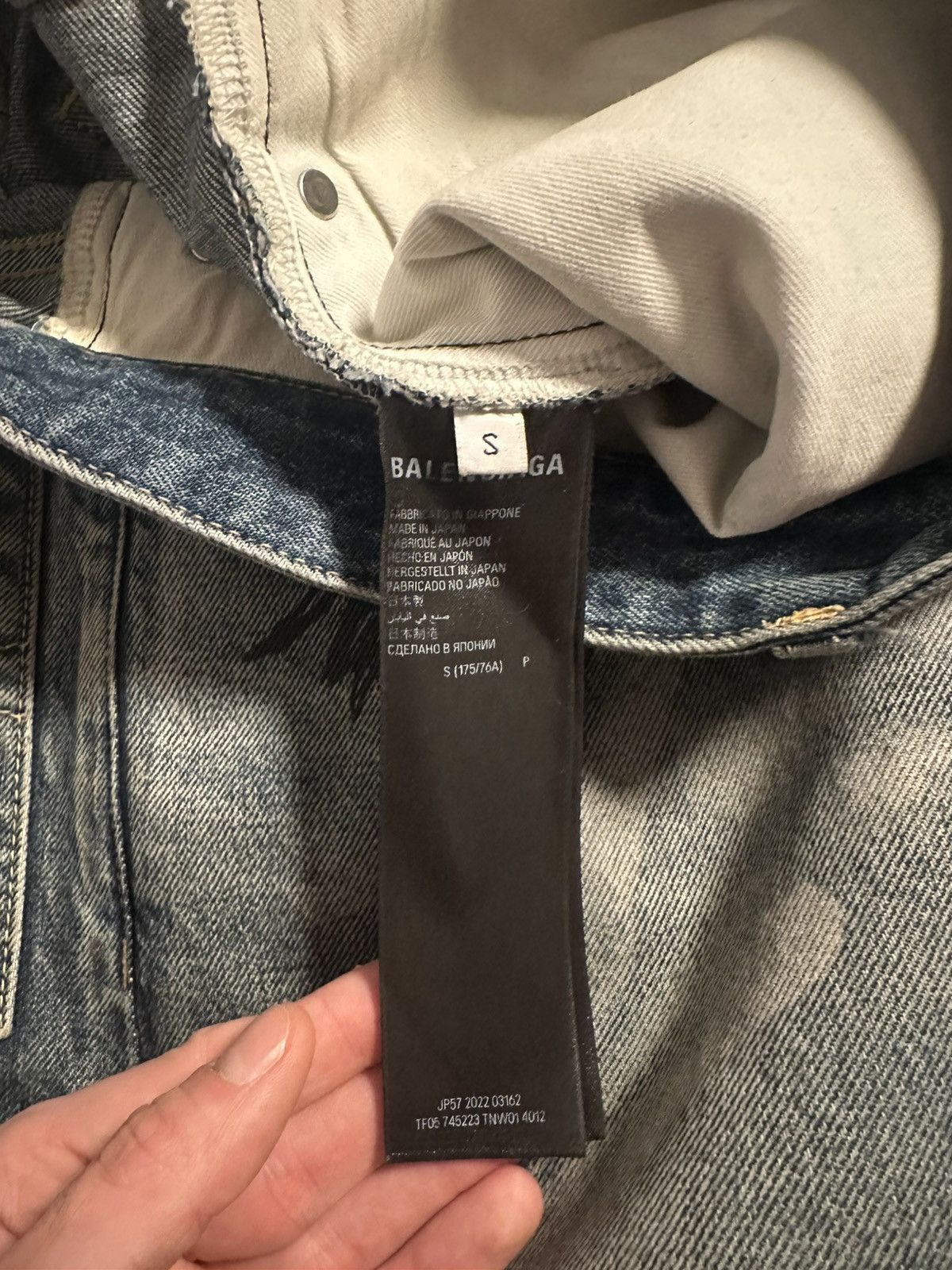 Balenciaga SS/23 Runway Mud Show Graffiti Denim (Left Hand) Size US 31 - 14 Thumbnail