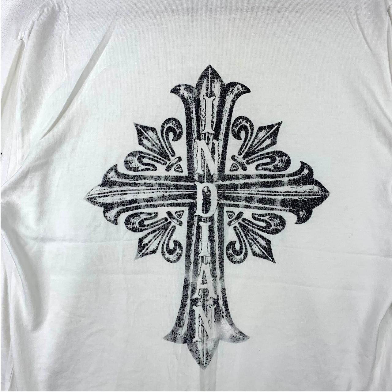Indian Motorcycle Vintage INDIAN MOTORCYCLES CROSS Tattoo Chopper Tee Shirt Size US L / EU 52-54 / 3 - 6 Thumbnail