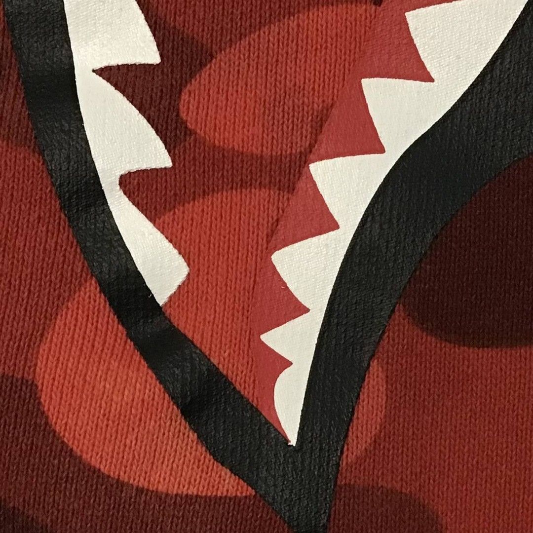 Bape BAPE Shark sweat shorts Red camo a bathing ape ★size XL Size US 36 / EU 52 - 8 Thumbnail