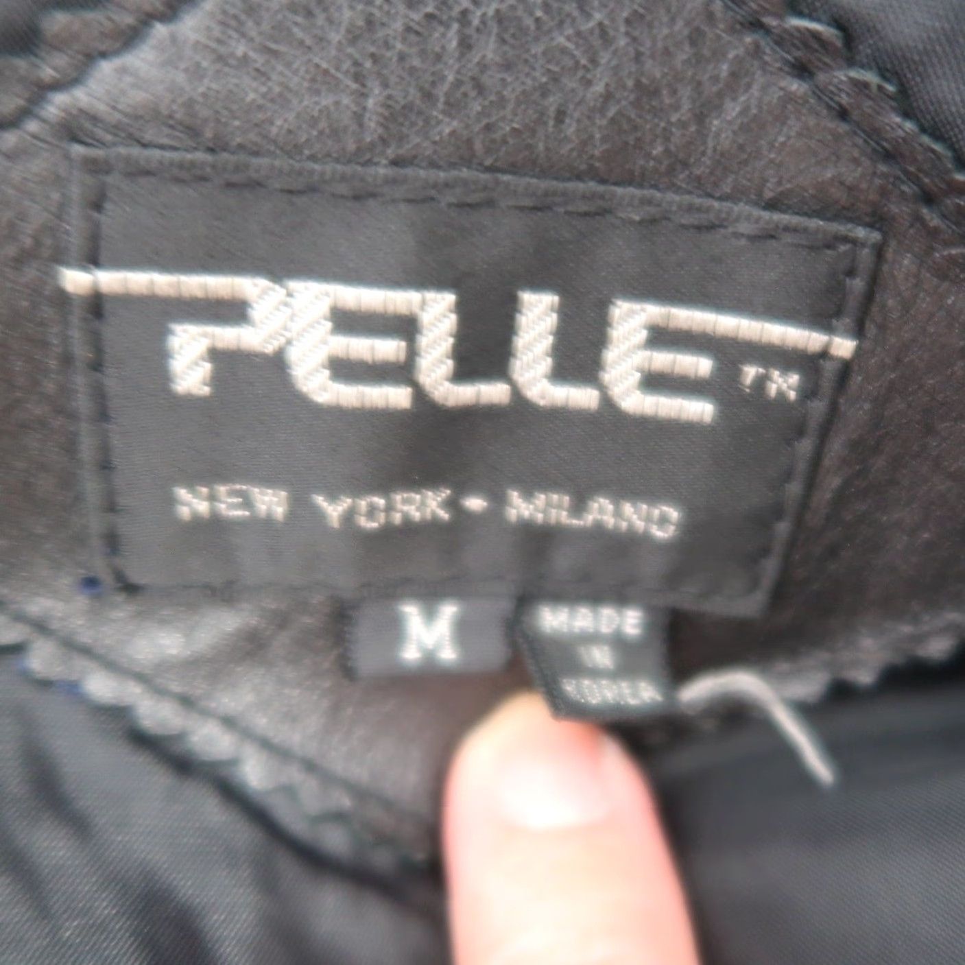 Vintage VINTAGE Pelle Black Leather Mid-Length Blazer Jacket Oversized M Women Size M / US 6-8 / IT 42-44 - 5 Thumbnail