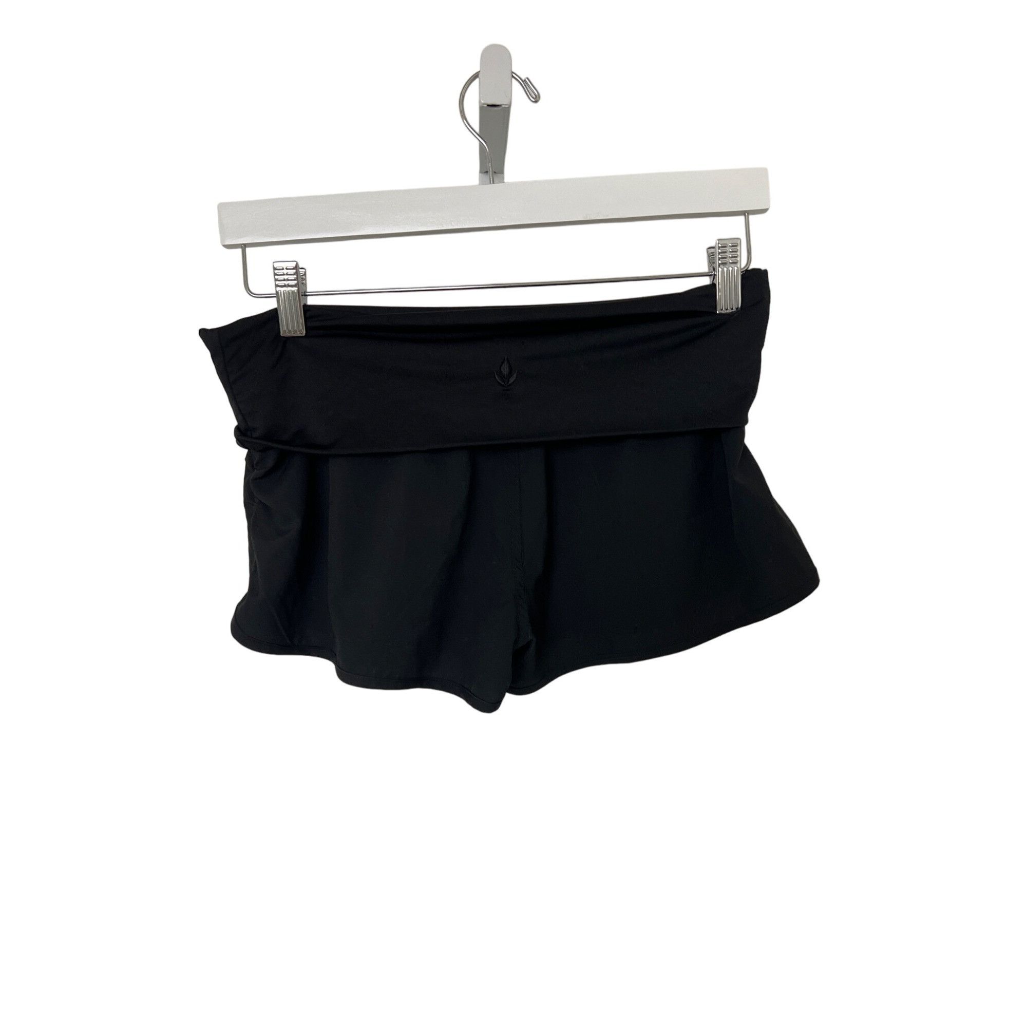 REEF Reef Black Fold-Over Waist Swim Shorts Size 26" / US 2 / IT 38 - 3 Thumbnail