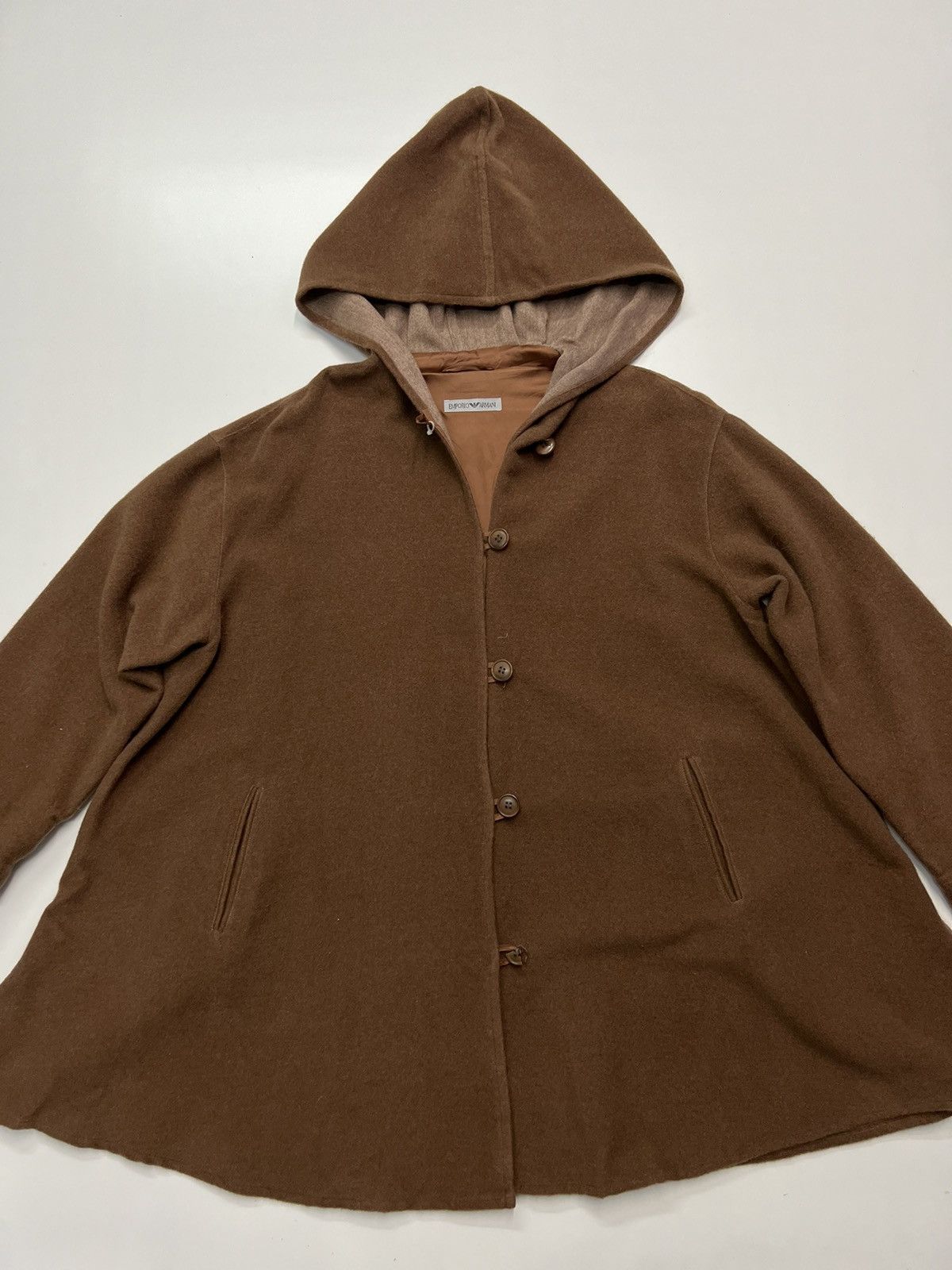 Emporio Armani 🔥EMPORIO ARMANI HOODIE IN WOOL Size US XL / EU 56 / 4 - 2 Thumbnail