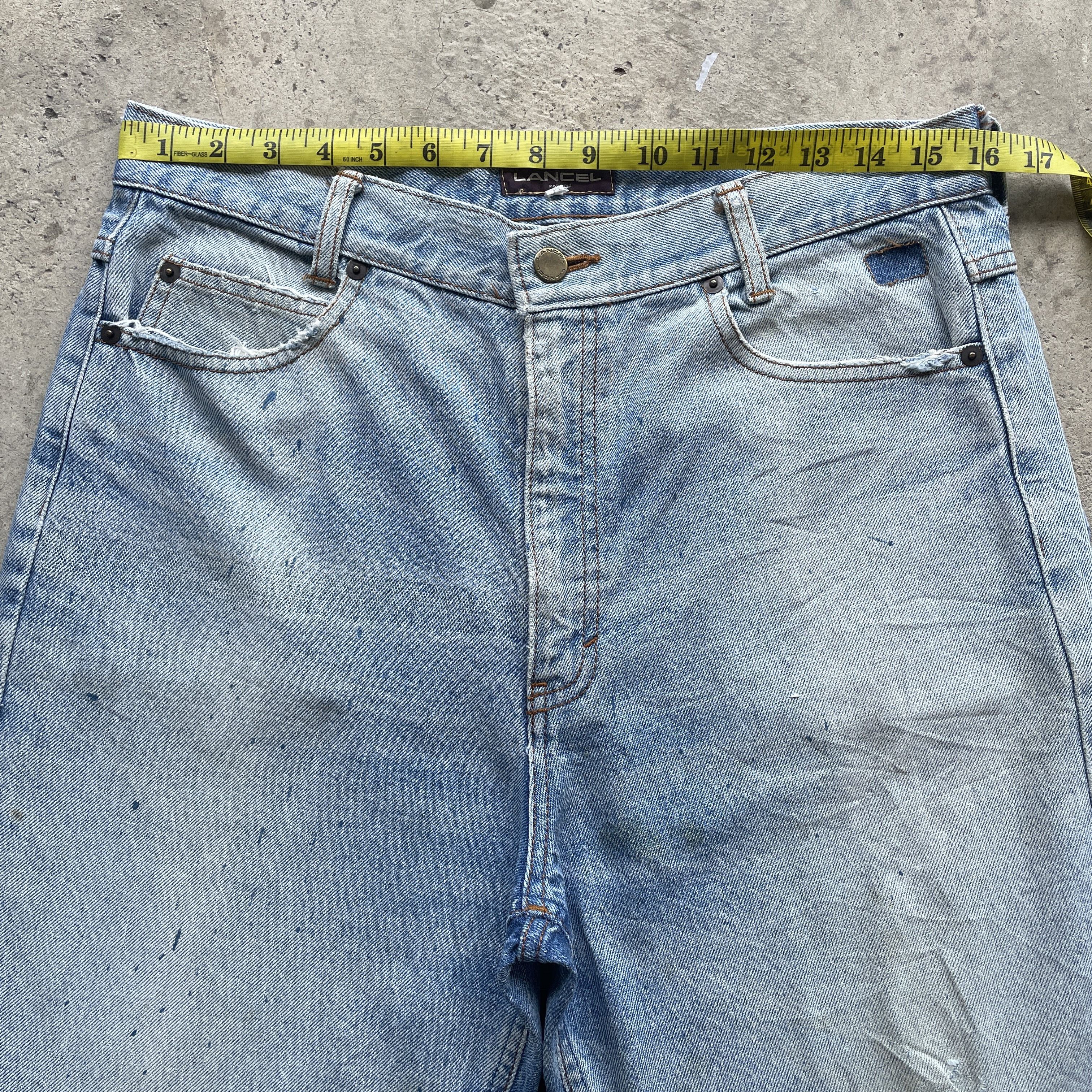 Lancel VINTAGE LANCEL PARIS FADED PAINTER JEANS DISTRESSED PANTS Size US 32 / EU 48 - 4 Thumbnail