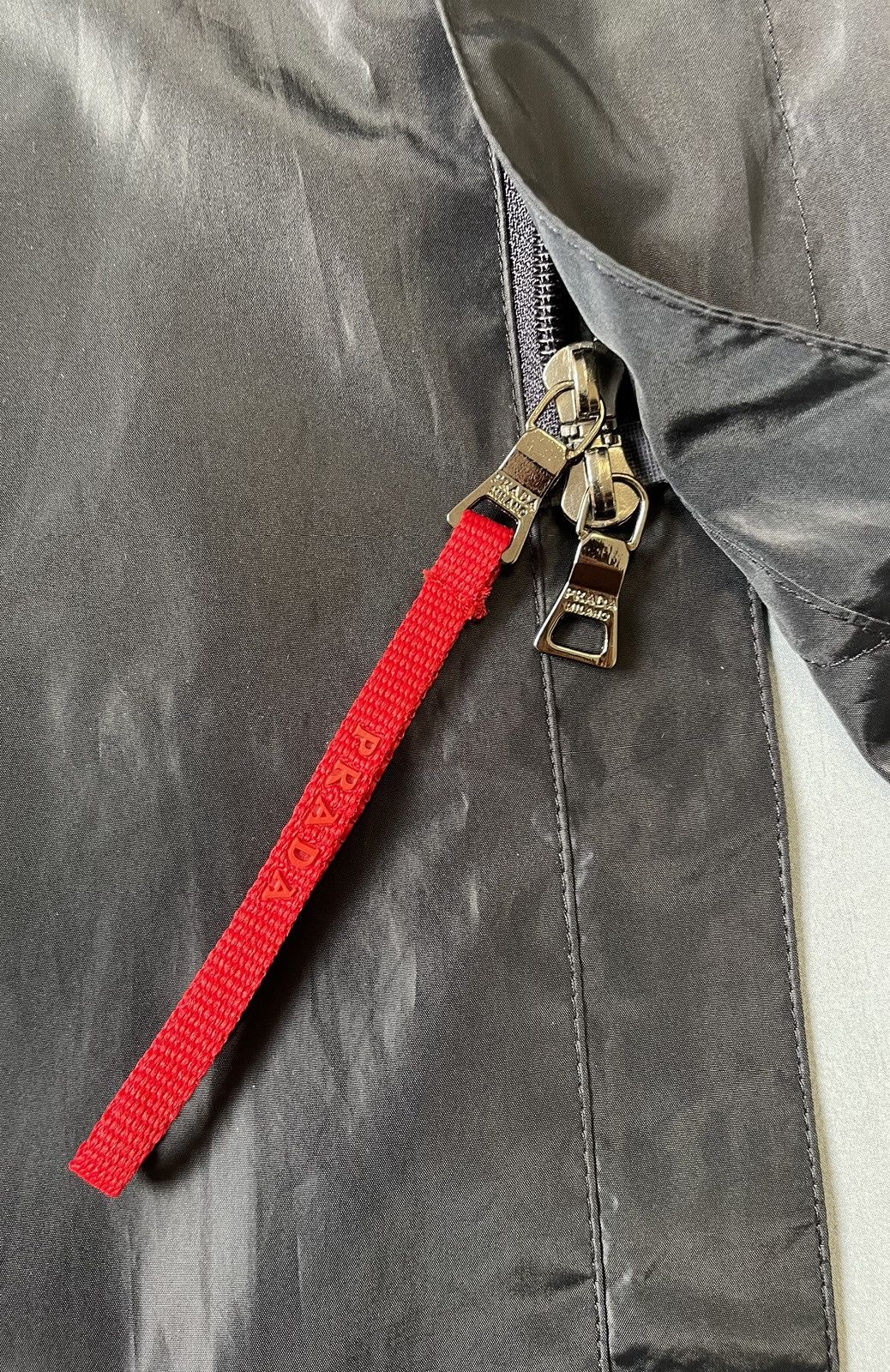 Prada Dark Blue Nylon Zip Mac Jacket Size US M / EU 48-50 / 2 - 12 Thumbnail