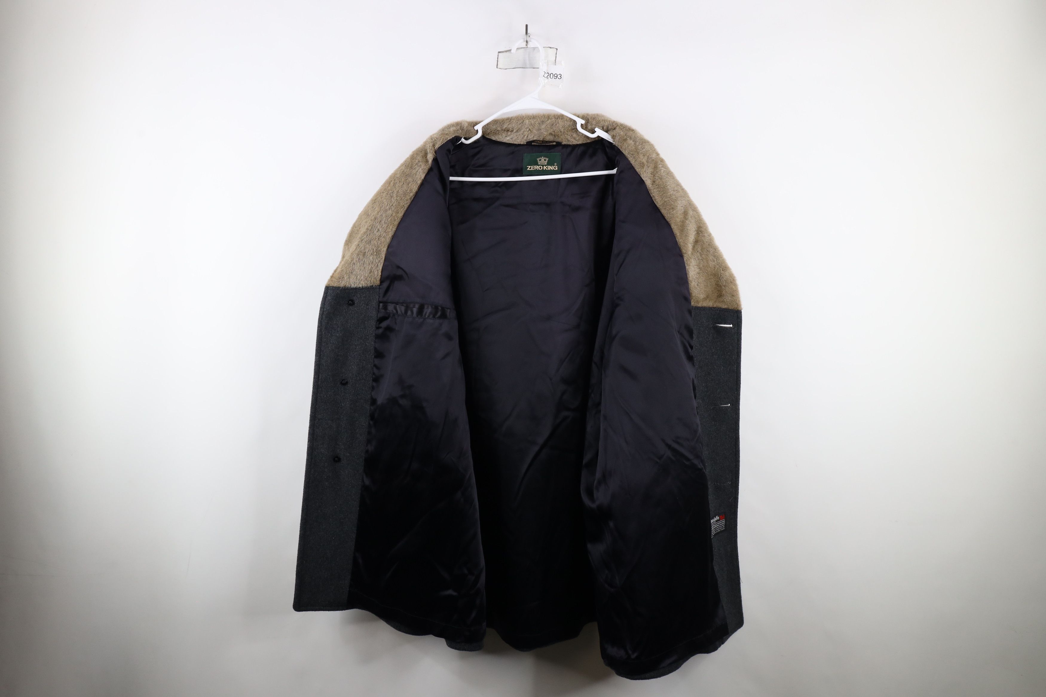 Vintage Vintage 70s Streetwear Overcoat Jacket Charcoal Gray USA Size US XL / EU 56 / 4 - 6 Thumbnail