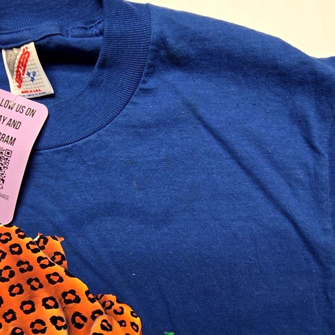 Jerzees Vintage Jerzees Leopard Graphic L Blue Jungle Animal Tee 90s Size US L / EU 52-54 / 3 - 5 Thumbnail