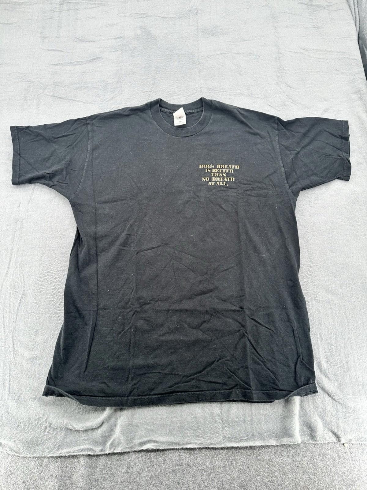 Fruit Of The Loom Vintage Y2K Hogs Breath Saloon Key West Florida Biker Graphi Size US XXL / EU 58 / 5 - 1 Thumbnail