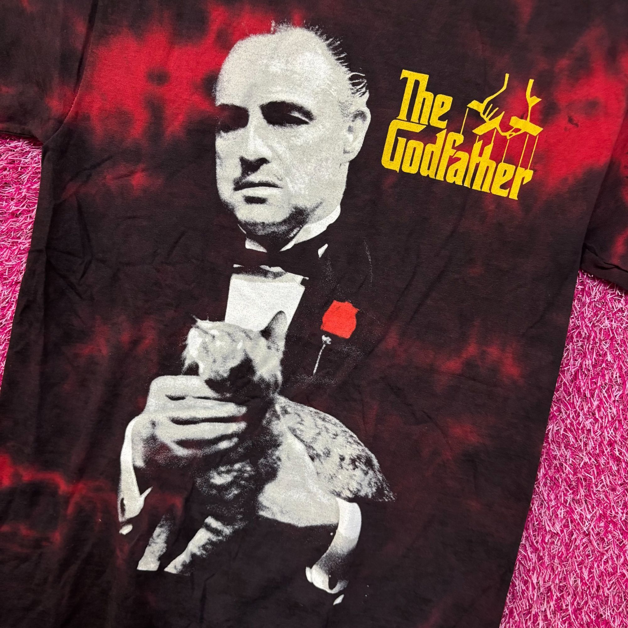 Other The Godfather and Cat Graphic Design T-Shirt Extra Small Size US XS / EU 42 / 0 - 4 Thumbnail