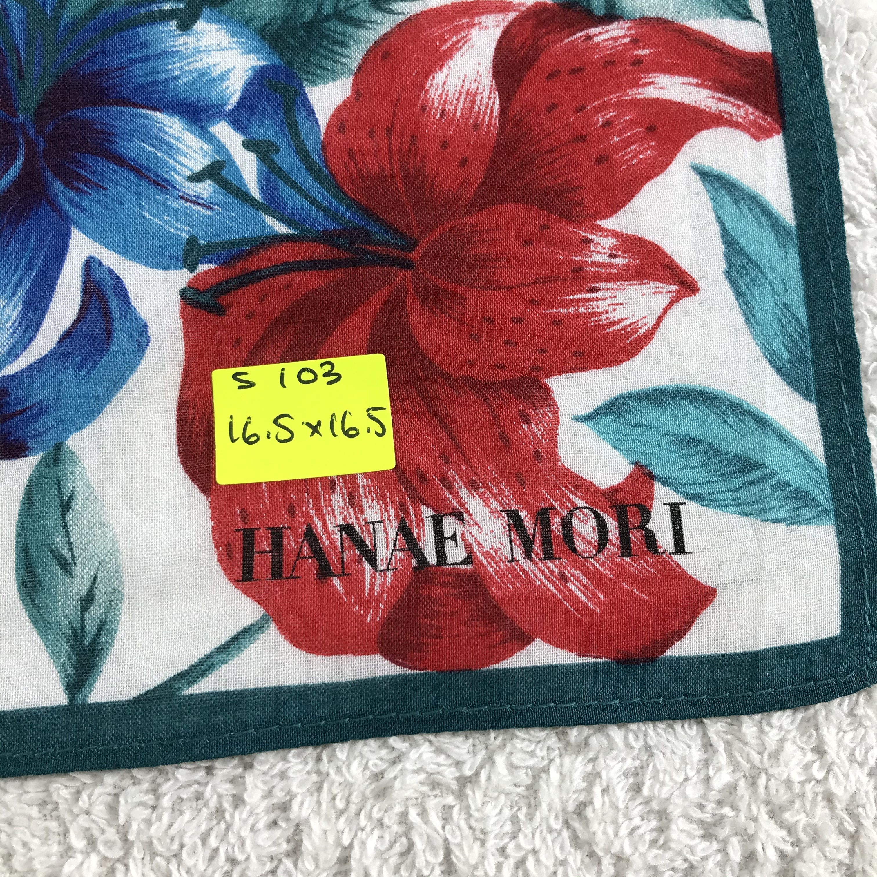 Hanae Mori × Vintage Hanae Mori Bandana / Handkerchief / Neckerchief - S103 Size ONE SIZE - 5 Thumbnail