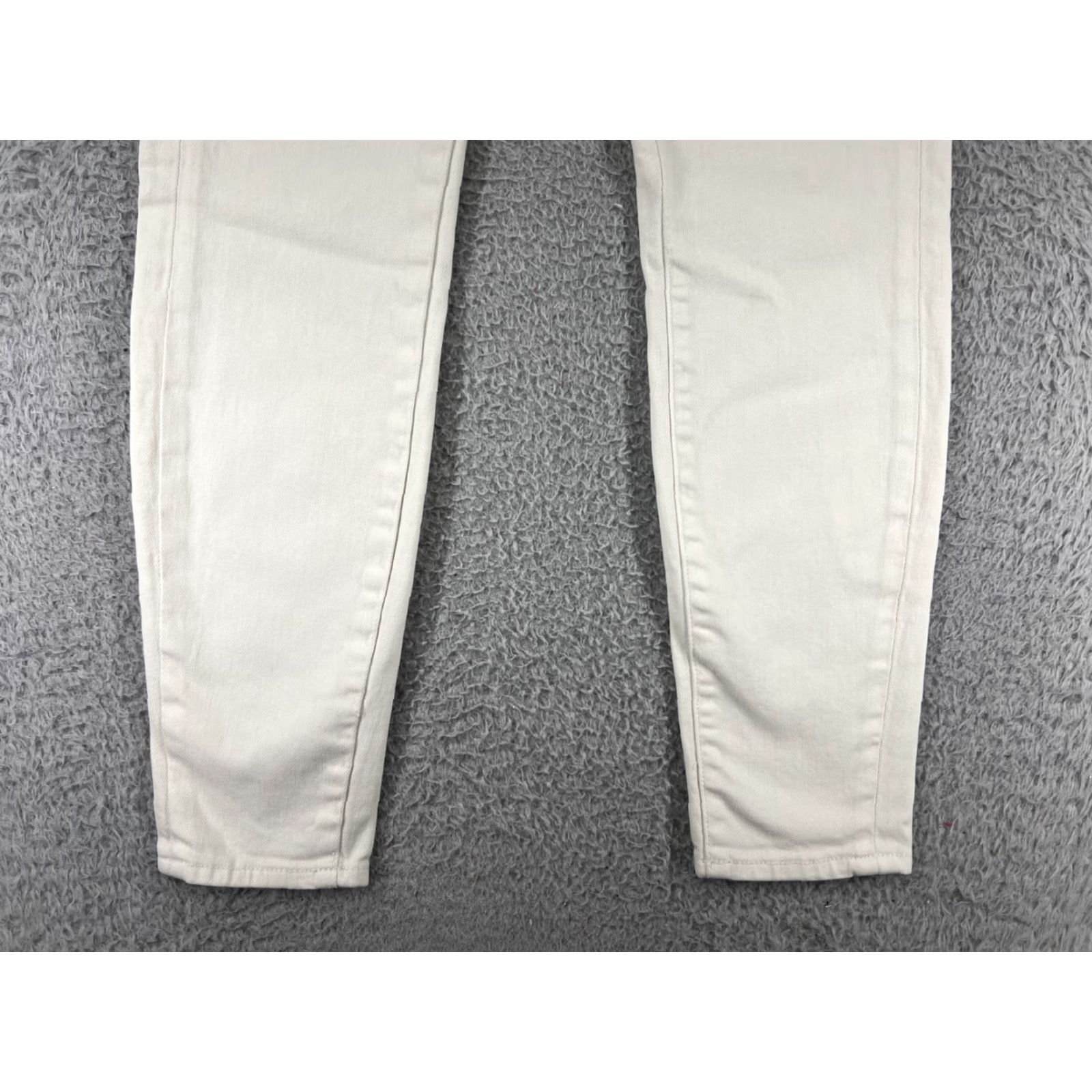 Lucky Brand Lucky Brand Jeans 2 White Denim Skinny Tapered Cotton Blend Stretch Womens Size 26" / US 2 / IT 38 - 5 Thumbnail