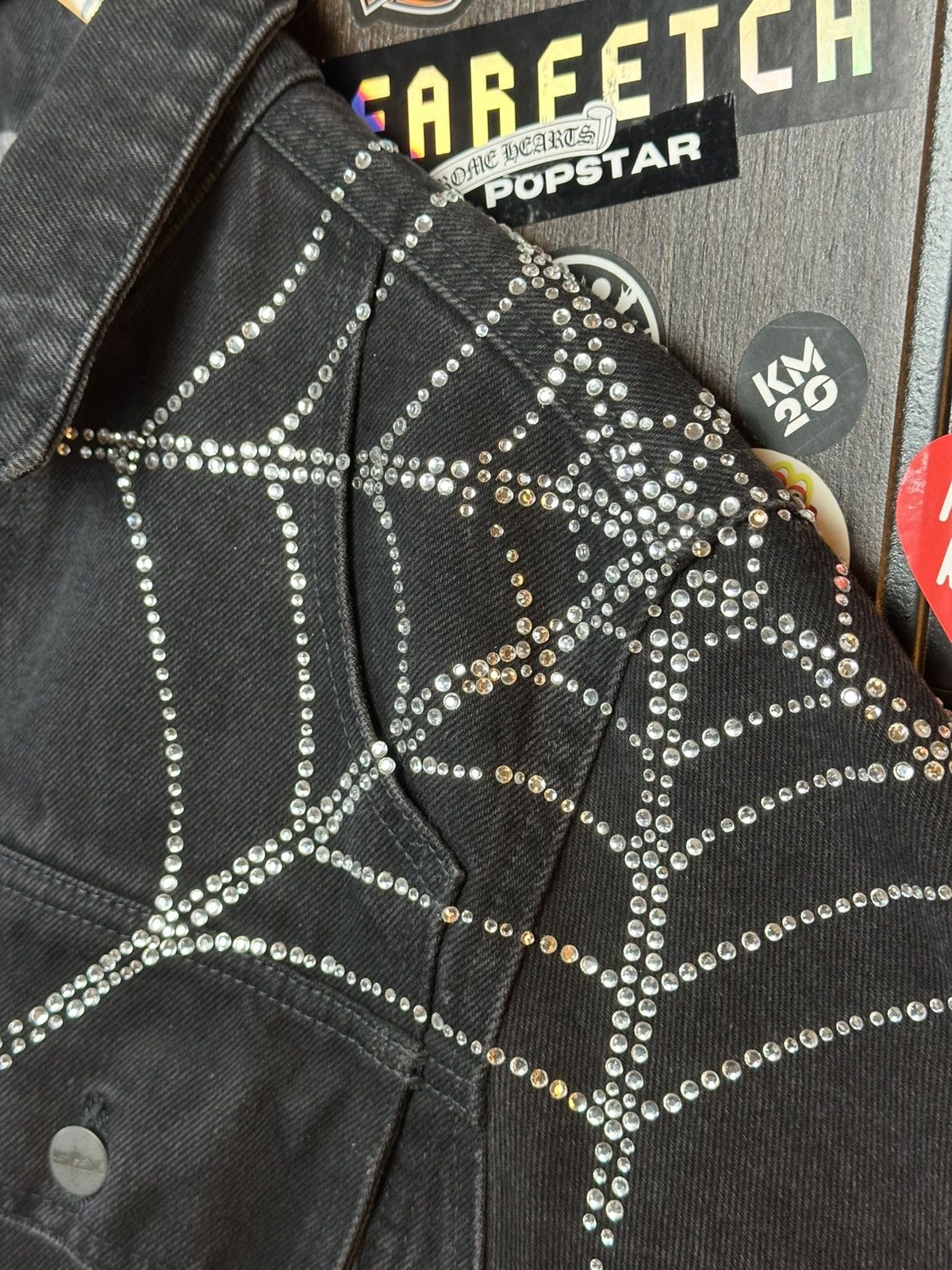 Sp5der × Young Thug OG Spider Worldwide 2019 Denim Jacket RARE Size US M / EU 48-50 / 2 - 14 Thumbnail