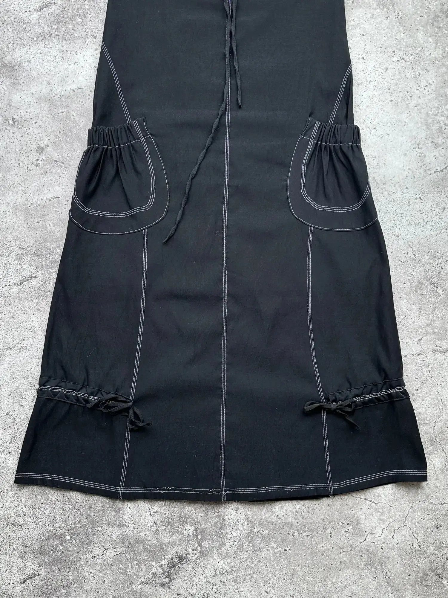Japanese Brand Vintage Flare Skirt With Bondage C237(V646)(E8) Size 27" / US 4 / IT 40 - 3 Thumbnail