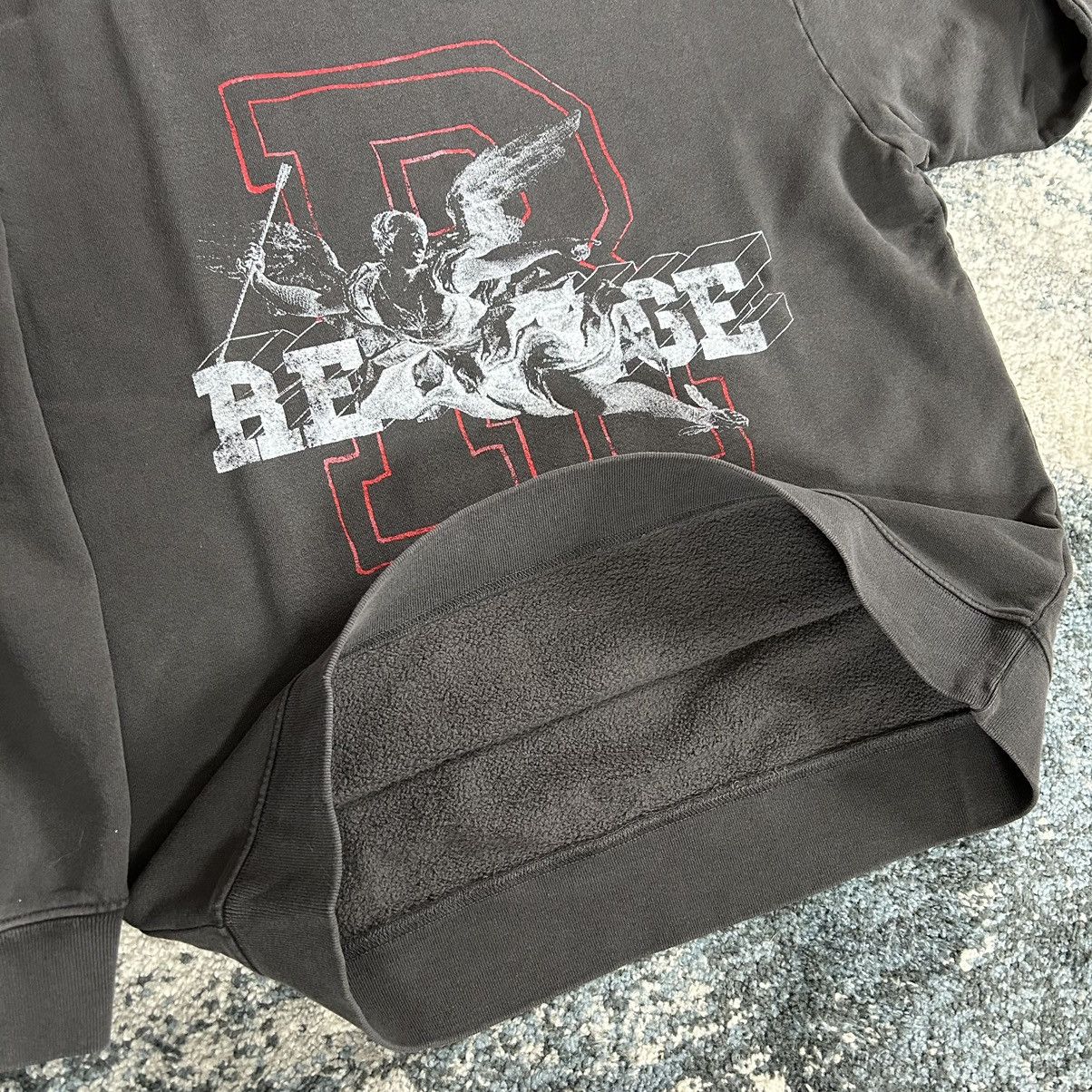 Revenge KOSUKE KAWAMURA FADED ViNTAGE BLACK R-LOGO ANGEL CREWNECK Size US XL / EU 56 / 4 - 8 Thumbnail