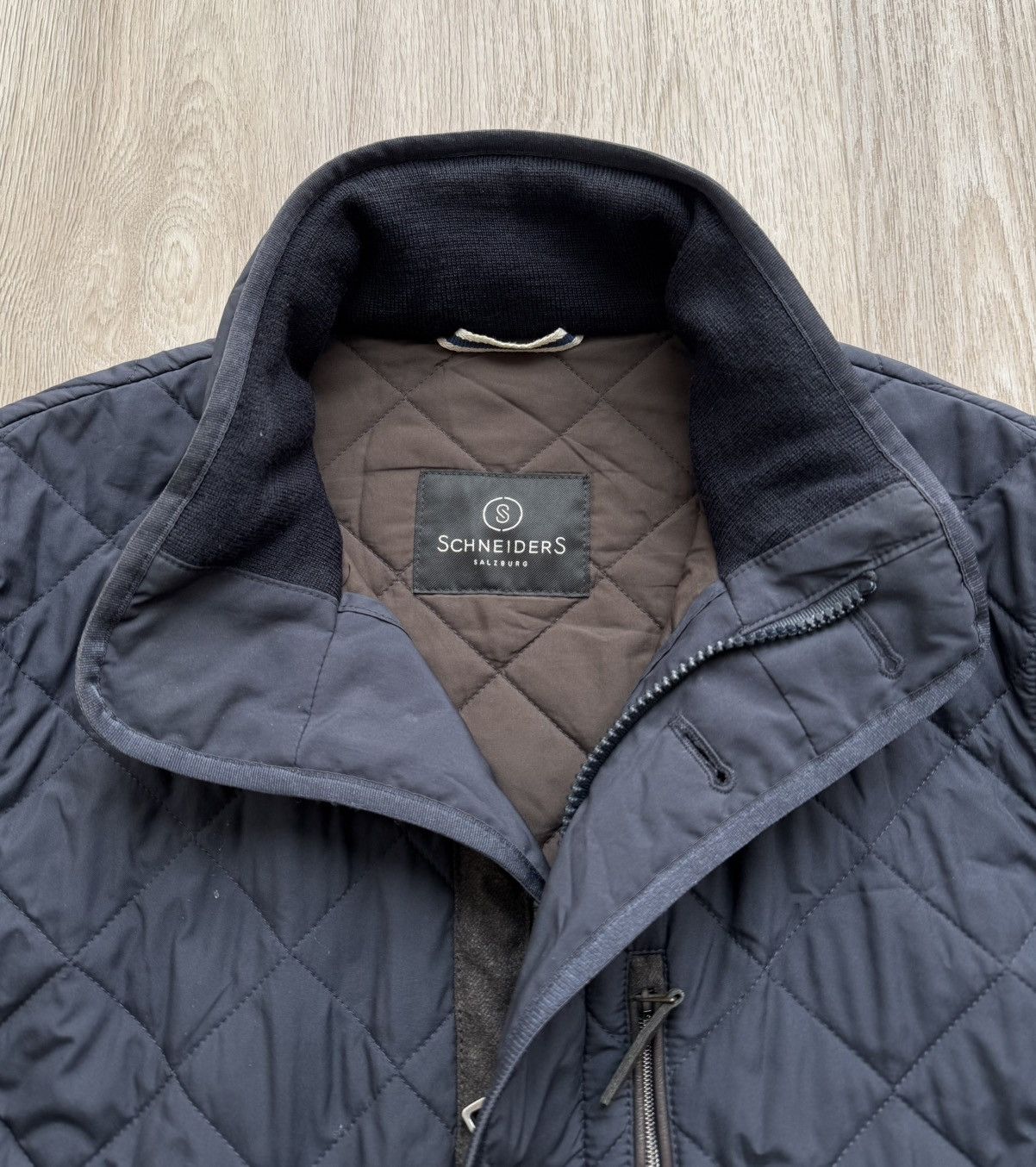 Schneiders Schneiders Salzburg Navy Blue Quilted Jacket Size US S / EU 44-46 / 1 - 8 Thumbnail