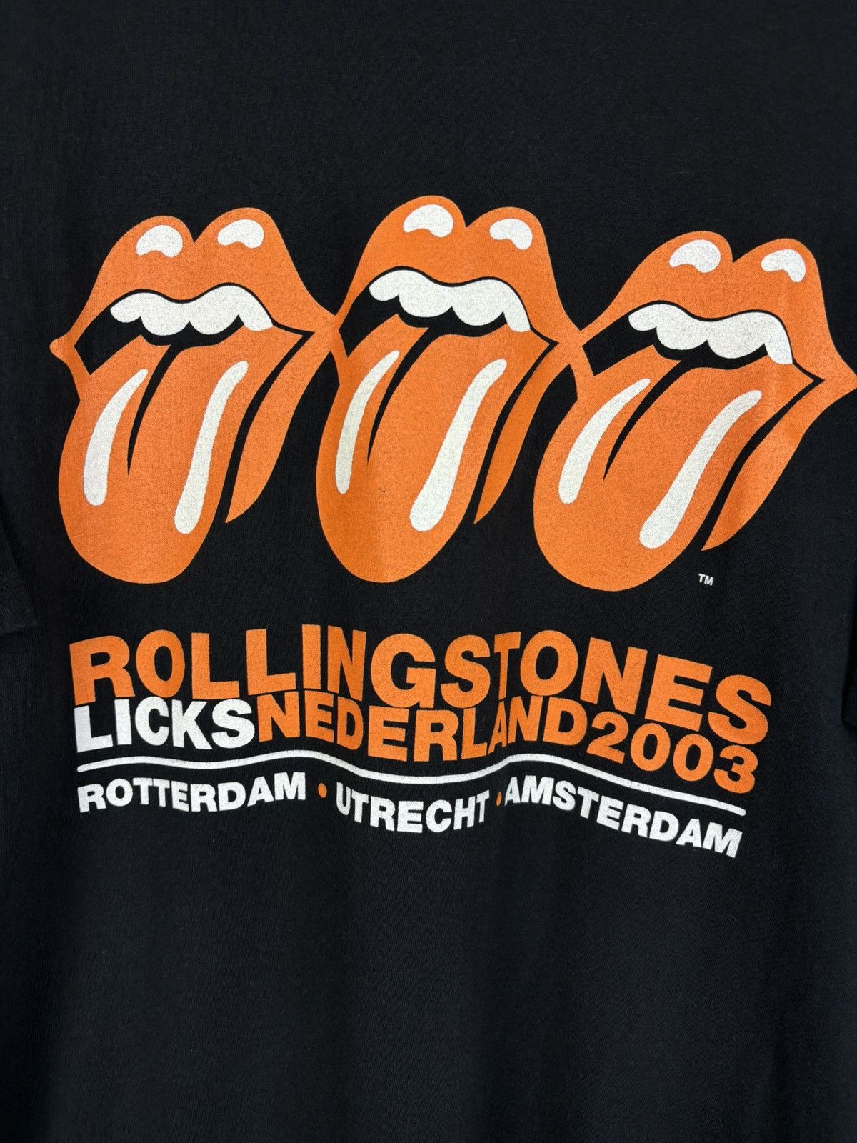 Band Tees 00s Rolling Stones 2003 Holland Licks Nederland T-Shirt L Size US L / EU 52-54 / 3 - 2 Thumbnail